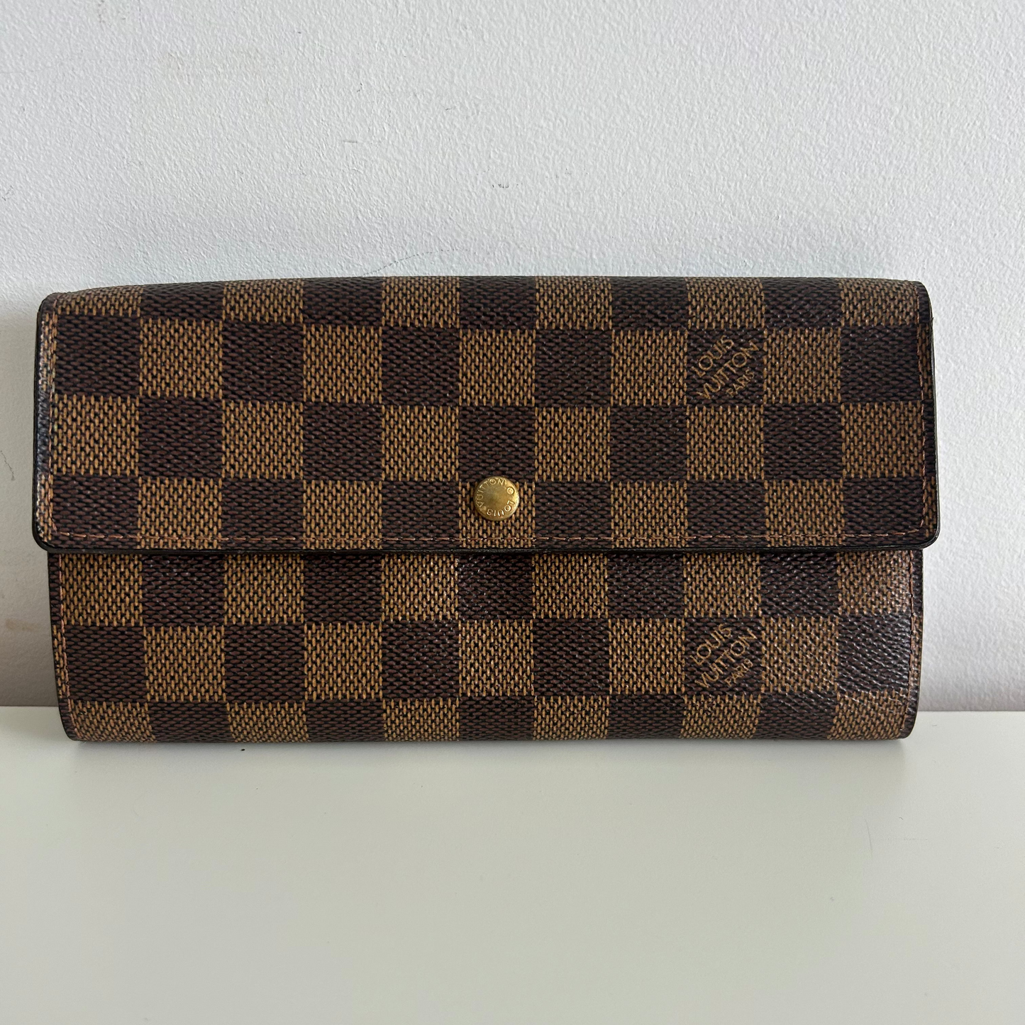 Louis Vuitton Damier Ebene Sarah Wallet
