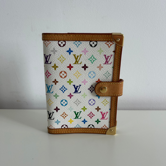 Louis Vuitton White Multicolore Agenda PM