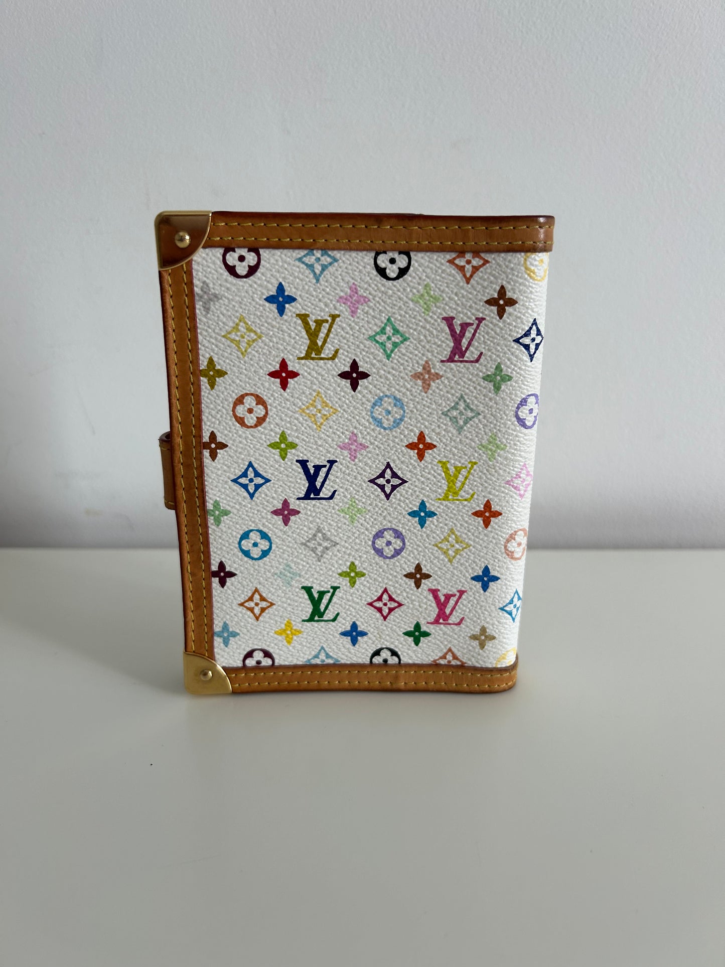 Louis Vuitton White Multicolore Agenda PM