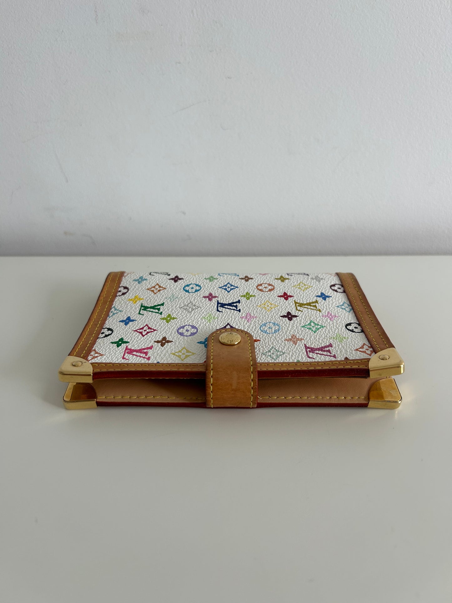 Louis Vuitton White Multicolore Agenda PM