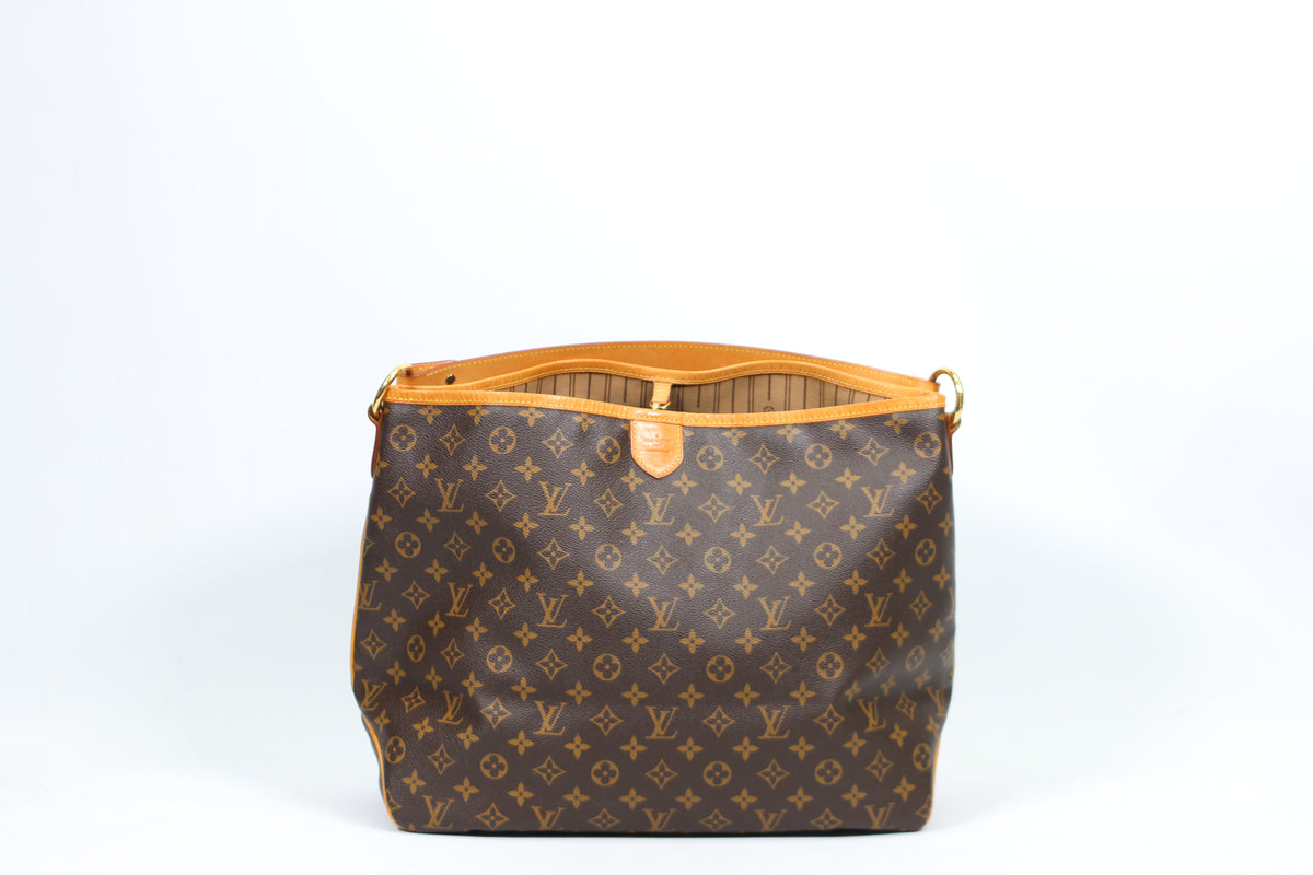 Louis Vuitton Brown PVC Monogram Canvas Delightful MM Shoulder Bag M40353
