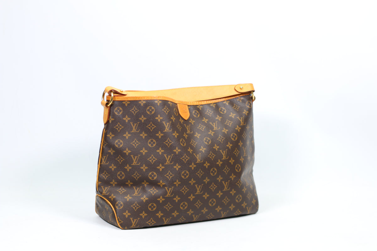 Louis Vuitton Brown PVC Monogram Canvas Delightful MM Shoulder Bag M40353