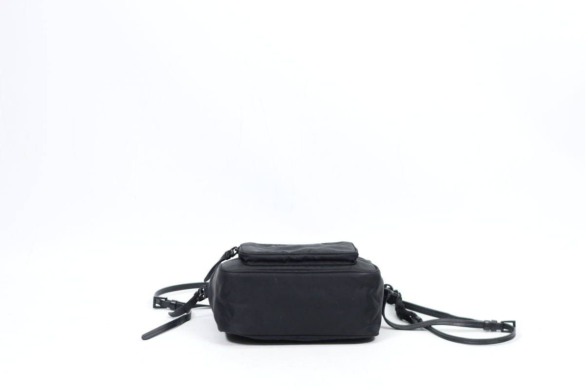 Prada Black Nylon Tessuto Outer Pocket ONE Crossbody Bag 1BH107