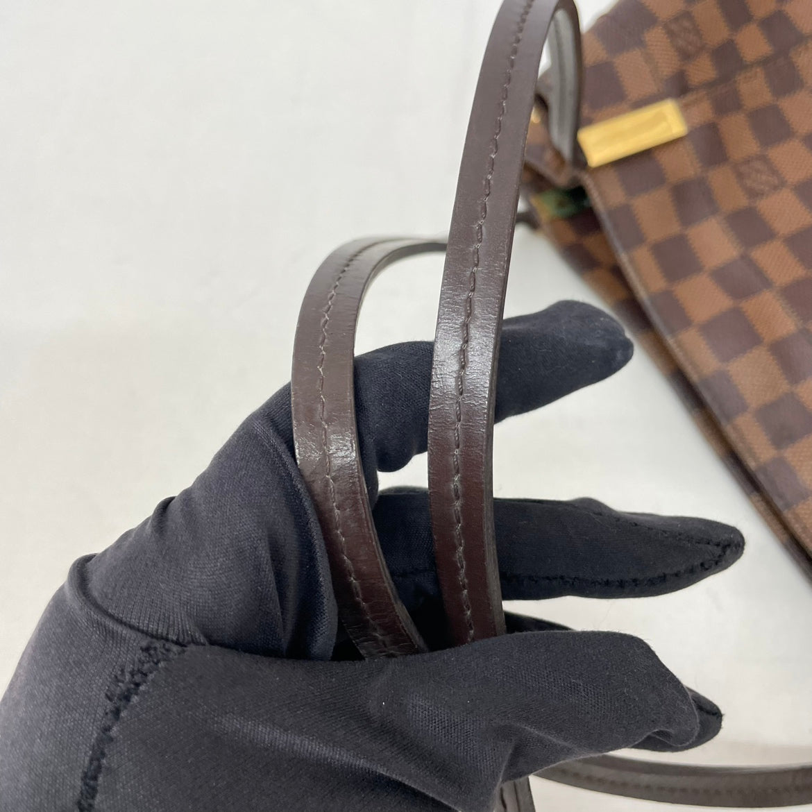 Louis Vuitton Brown PVC Damier Ebene Canvas Marylebone PM Shoulder Bag N41215