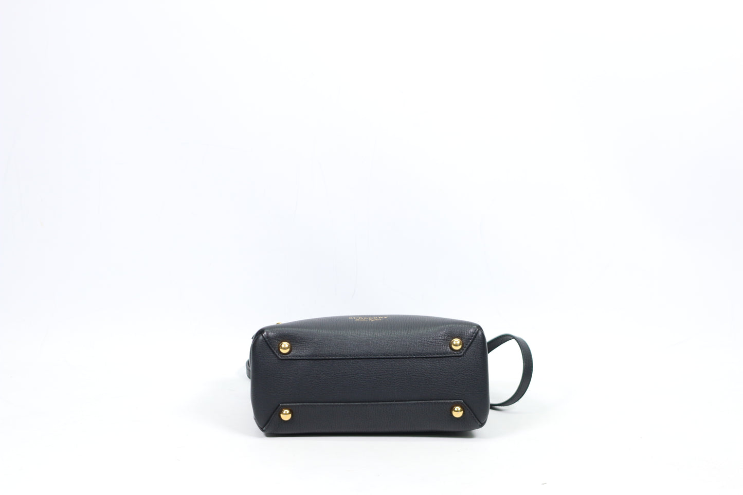 Burberry Black Leather Side House Check Banner Small Shoulder Bag 4023700