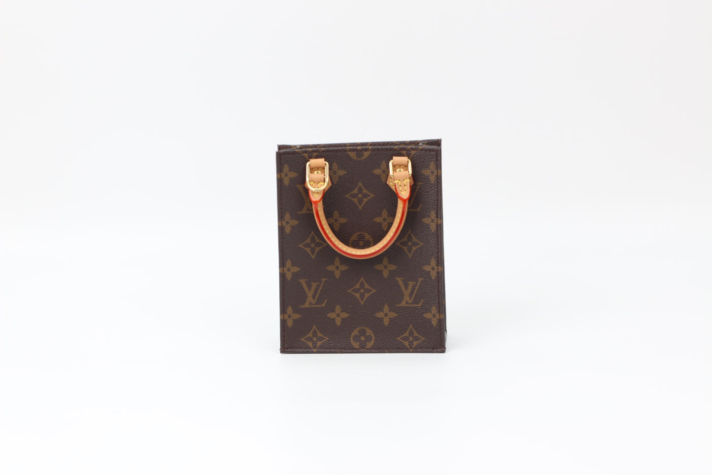 Louis Vuitton Brown PVC Monogram Canvas Petit Sac Plat ONE Tote Bag M69442 (V012100115HJ)
