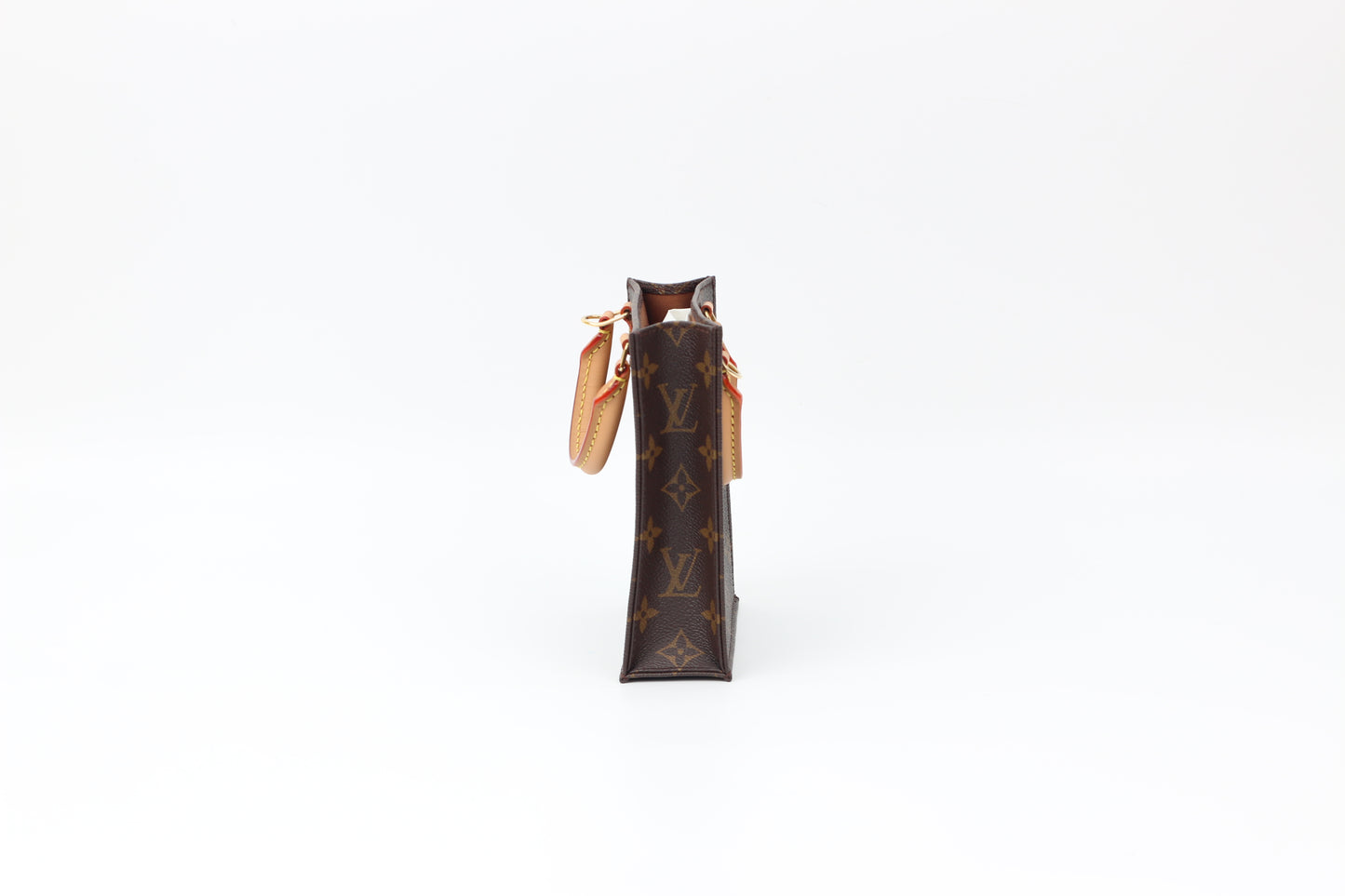 Louis Vuitton Brown PVC Monogram Canvas Petit Sac Plat ONE Tote Bag M69442 (V012100115HJ)