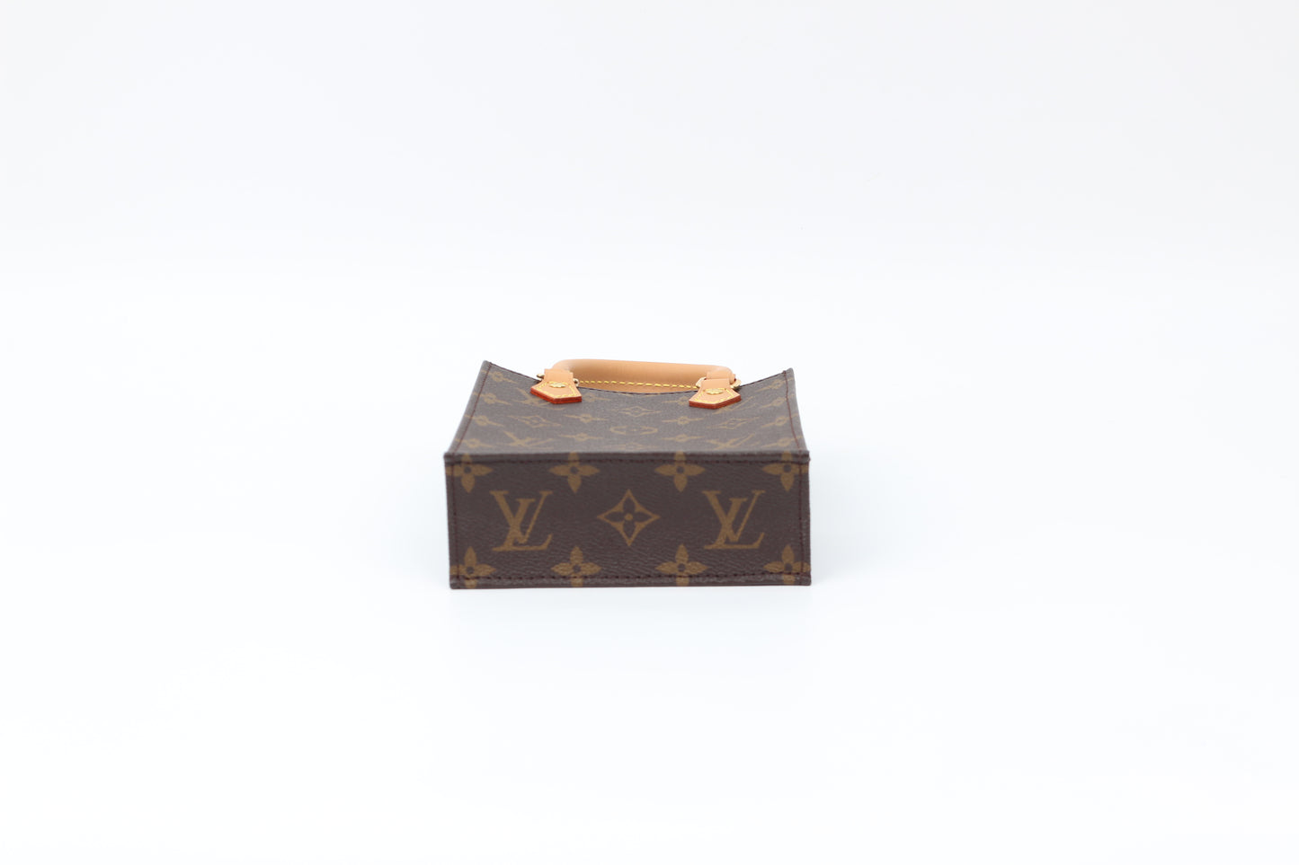 Louis Vuitton Brown PVC Monogram Canvas Petit Sac Plat ONE Tote Bag M69442 (V012100115HJ)