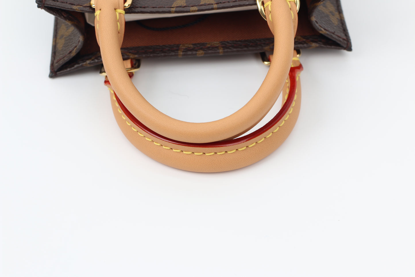 Louis Vuitton Brown PVC Monogram Canvas Petit Sac Plat ONE Tote Bag M69442 (V012100115HJ)