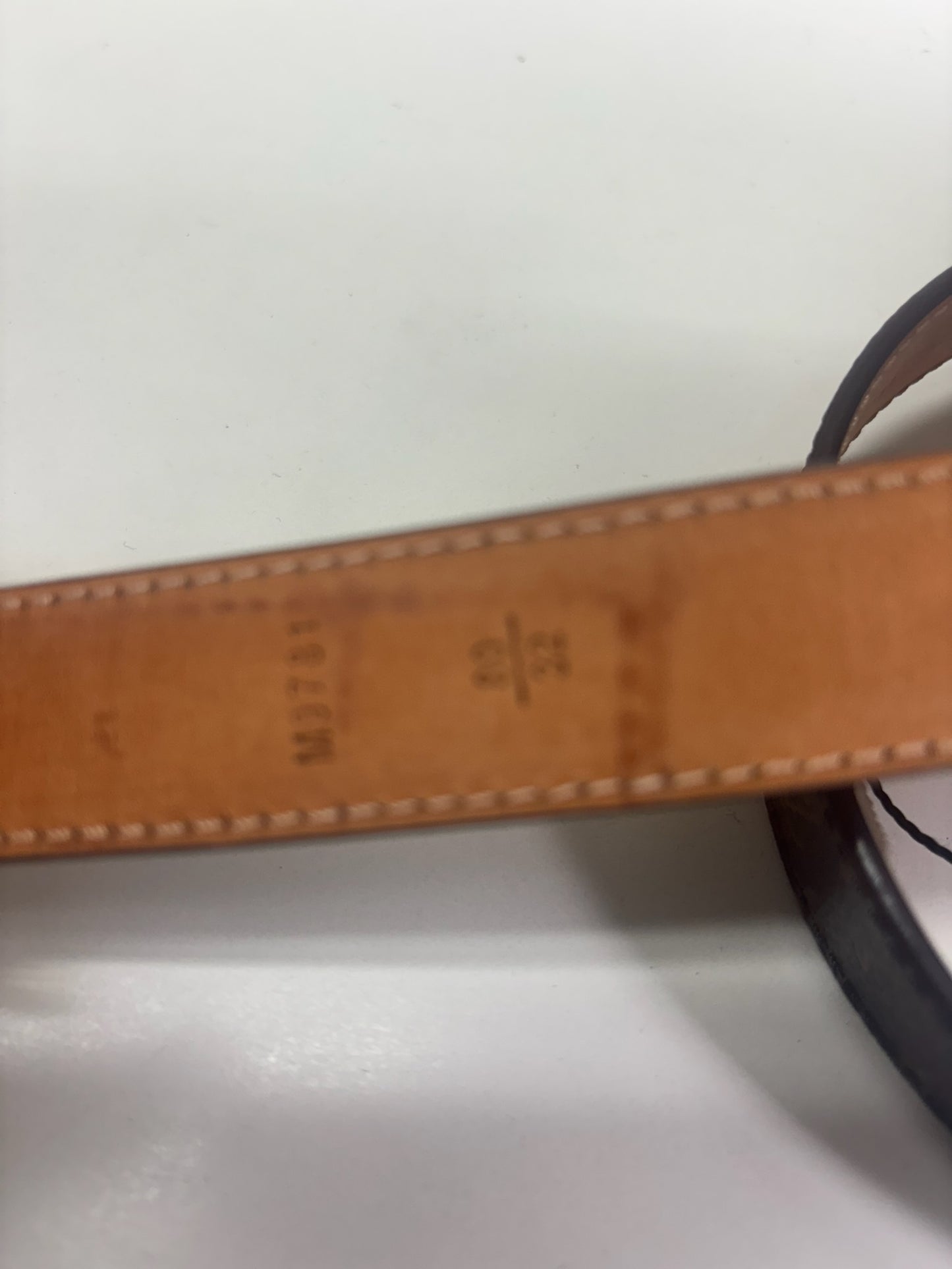 Louis Vuitton Brown PVC Monogram 25MM Mini Belt 32 M9781 (V128406H)