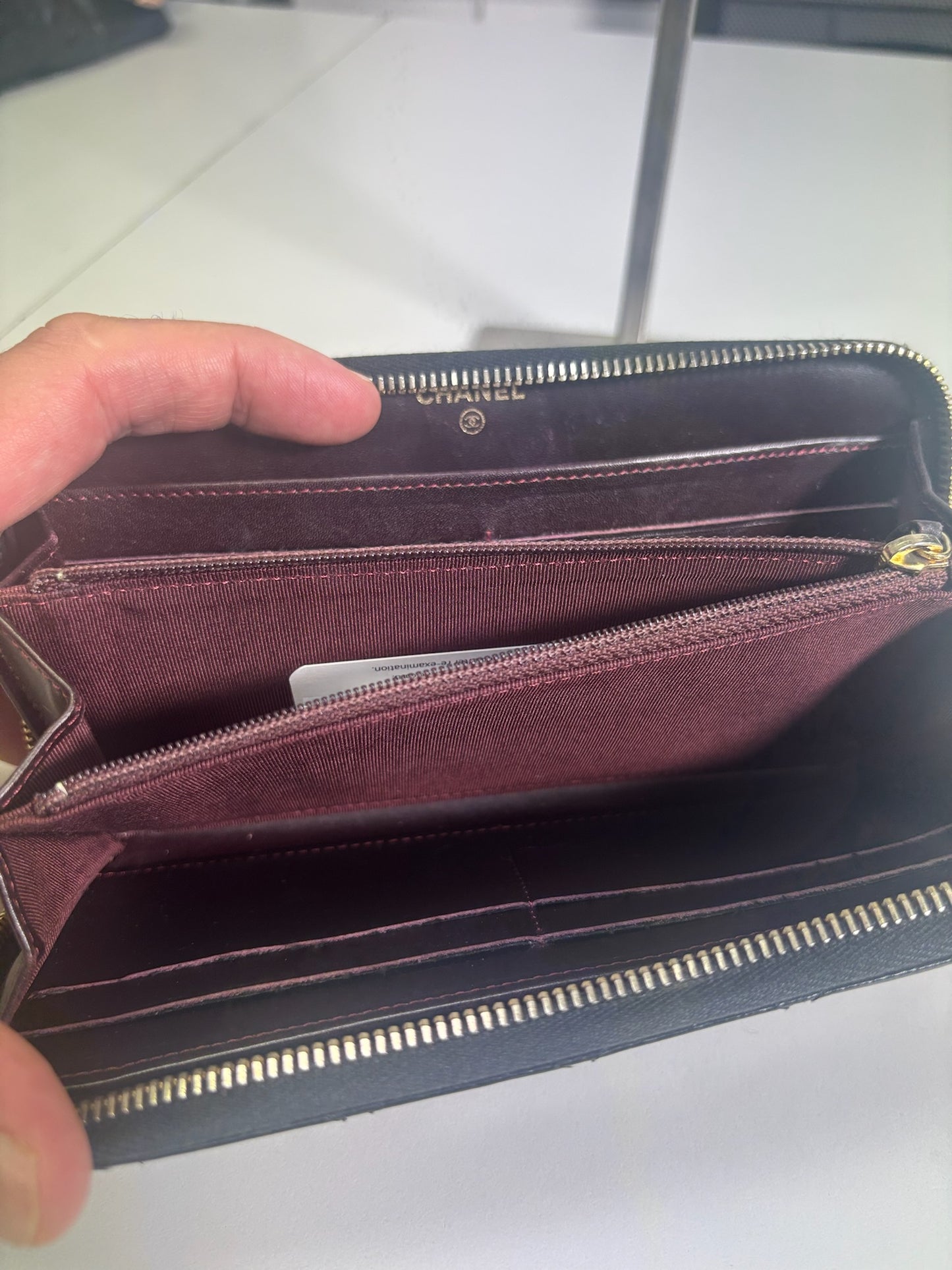 Chanel Black Caviar Classic ONE Long Wallet AP0242 (V385428W)