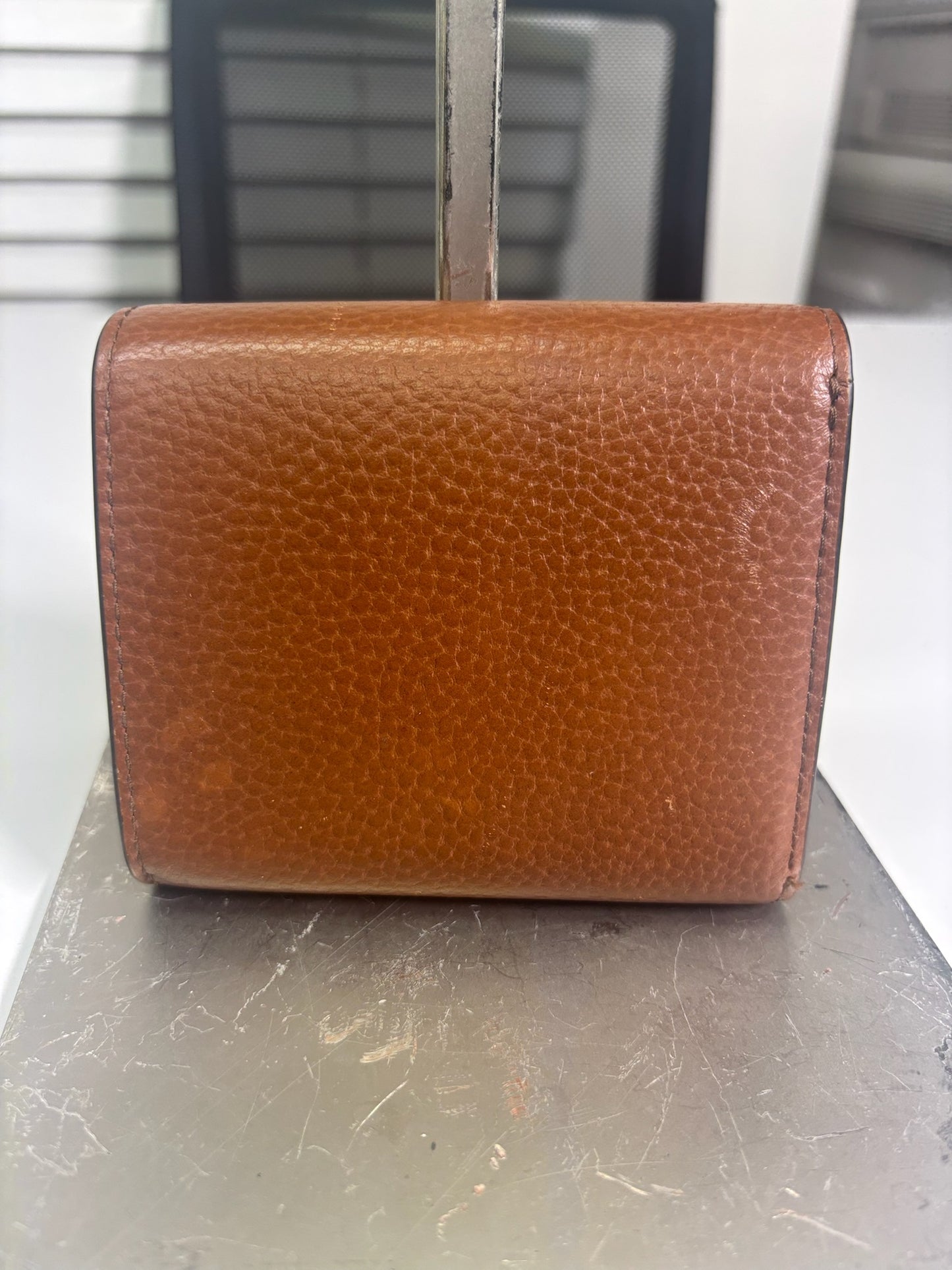 Mulberry Oak Brown Leather French Purse ONE Half Wallet RL5425 (V131411H)