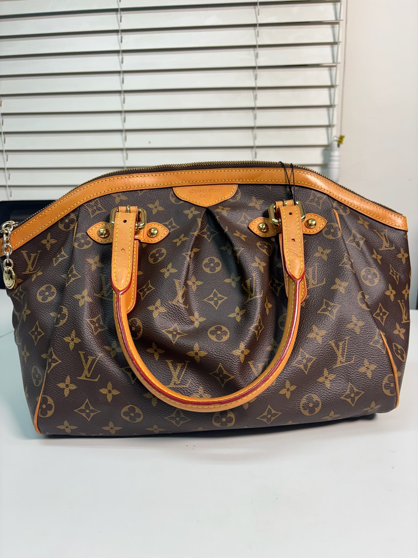 Louis Vuitton Brown PVC Monogram Canvas Tivoli GM Shoulder Bag M40144 (V1240119H)