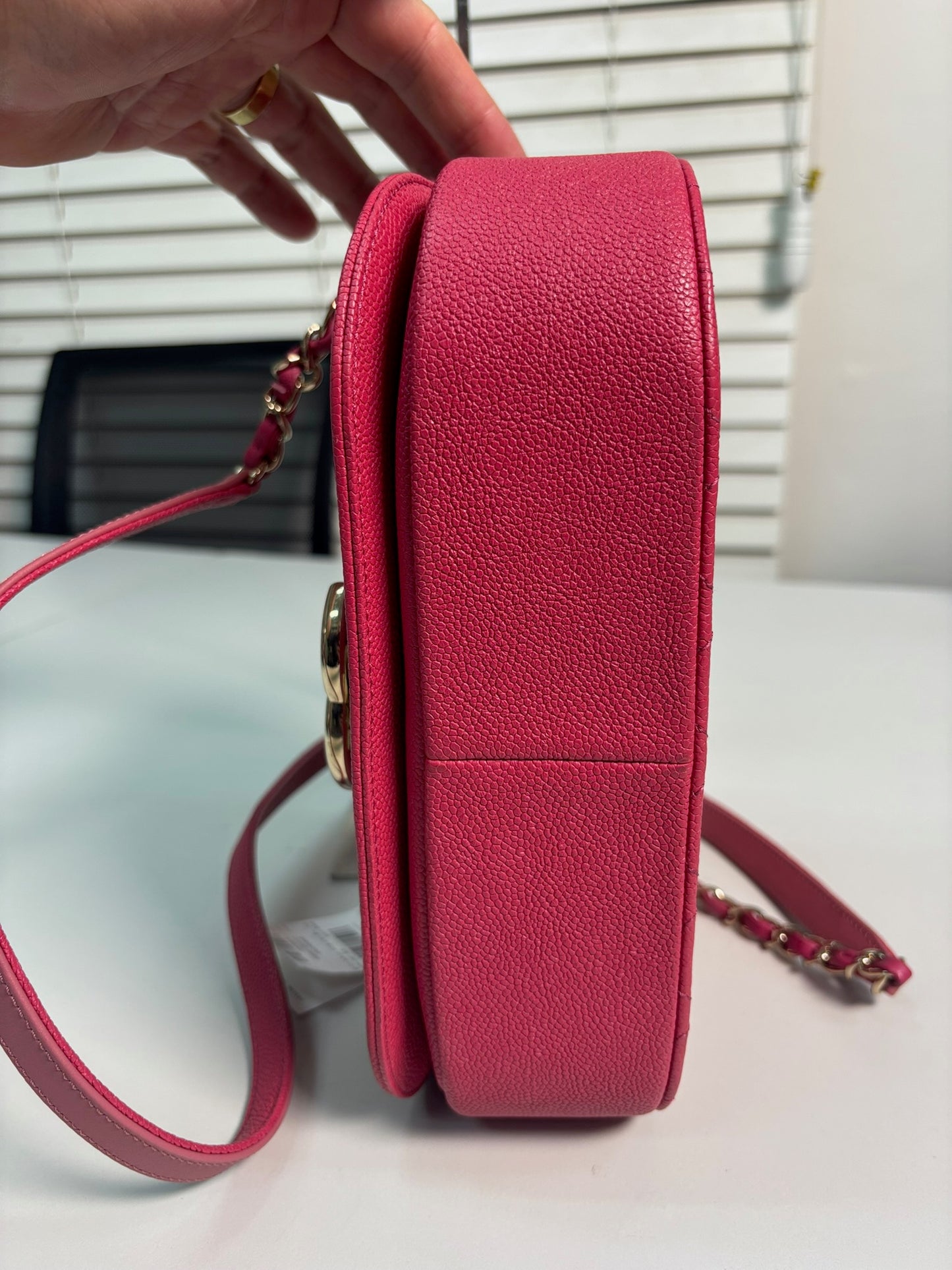 Chanel Caviar Skin CCLogo Season Chain Shoulder Bag A93659 (B038240709S)