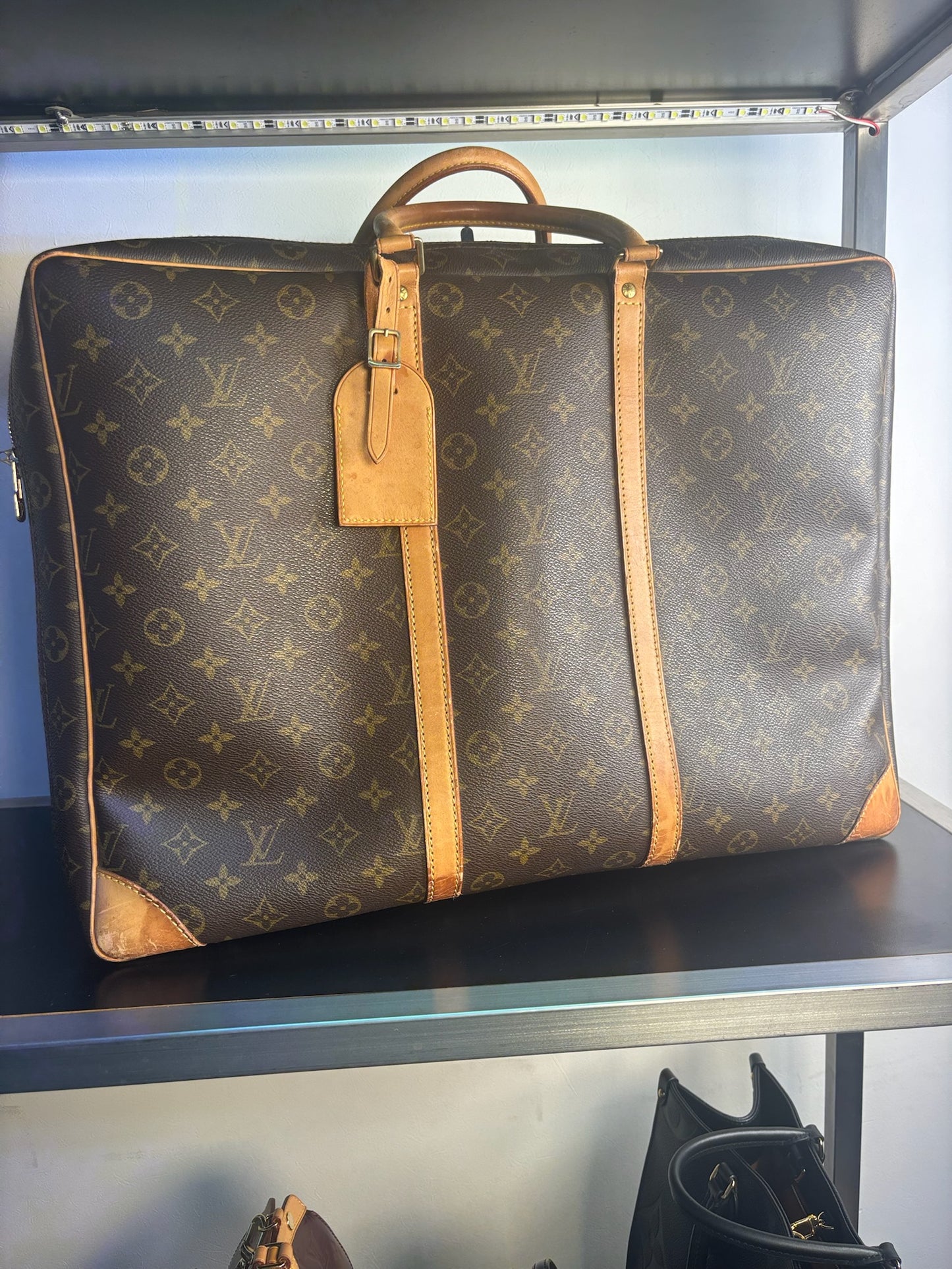 Louis Vuitton Brown PVC Monogram Canvas Sirius 50 Travel Tote Bag M41405 (V01250203H)