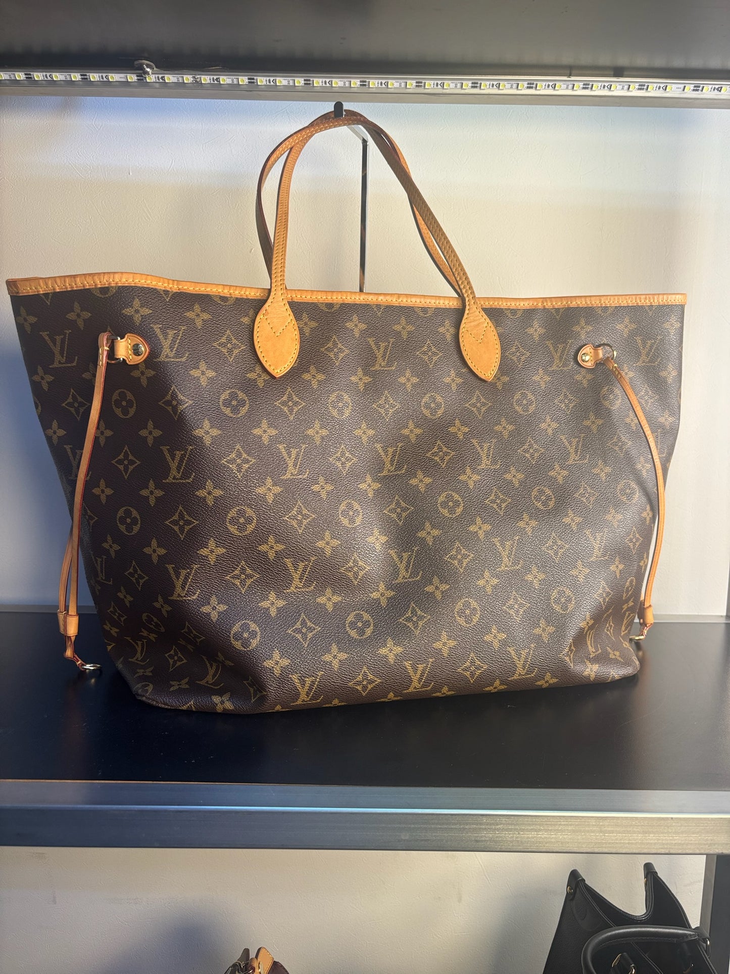 Louis Vuitton Brown PVC Monogram Canvas Neverfull GM Shoulder Bag M40157 (V01280430PD)
