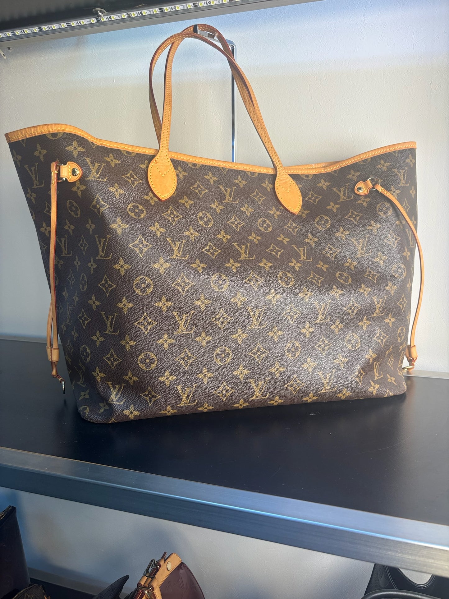 Louis Vuitton Brown PVC Monogram Canvas Neverfull GM Shoulder Bag M40157 (V01280430PD)