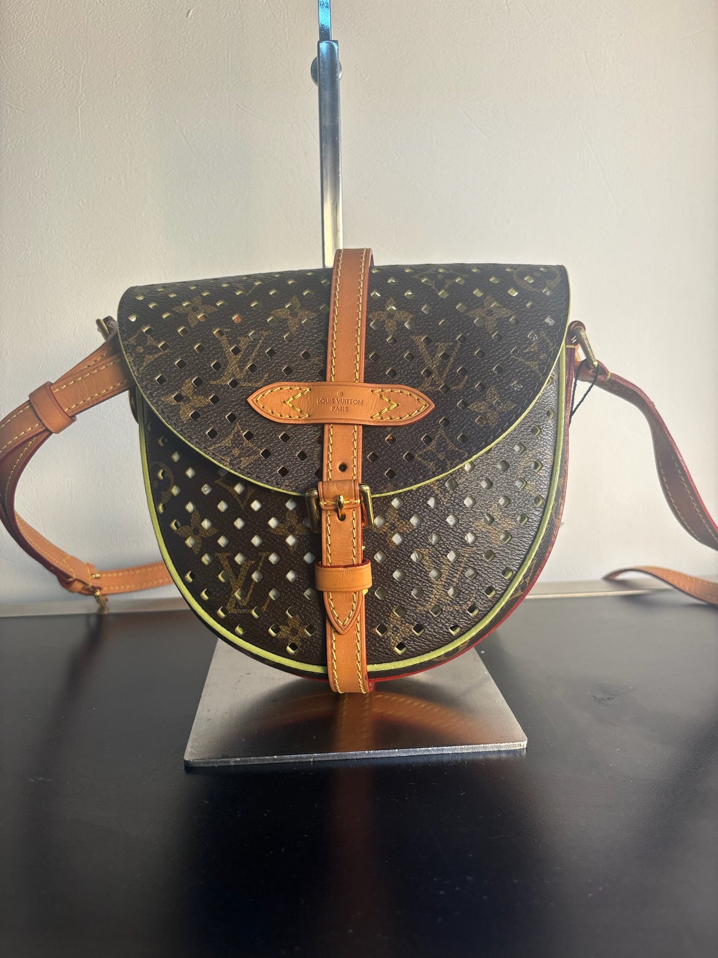 Louis Vuitton Brown PVC Monogram Chantilly PM Shoulder Bag M94086 (V1230209H)
