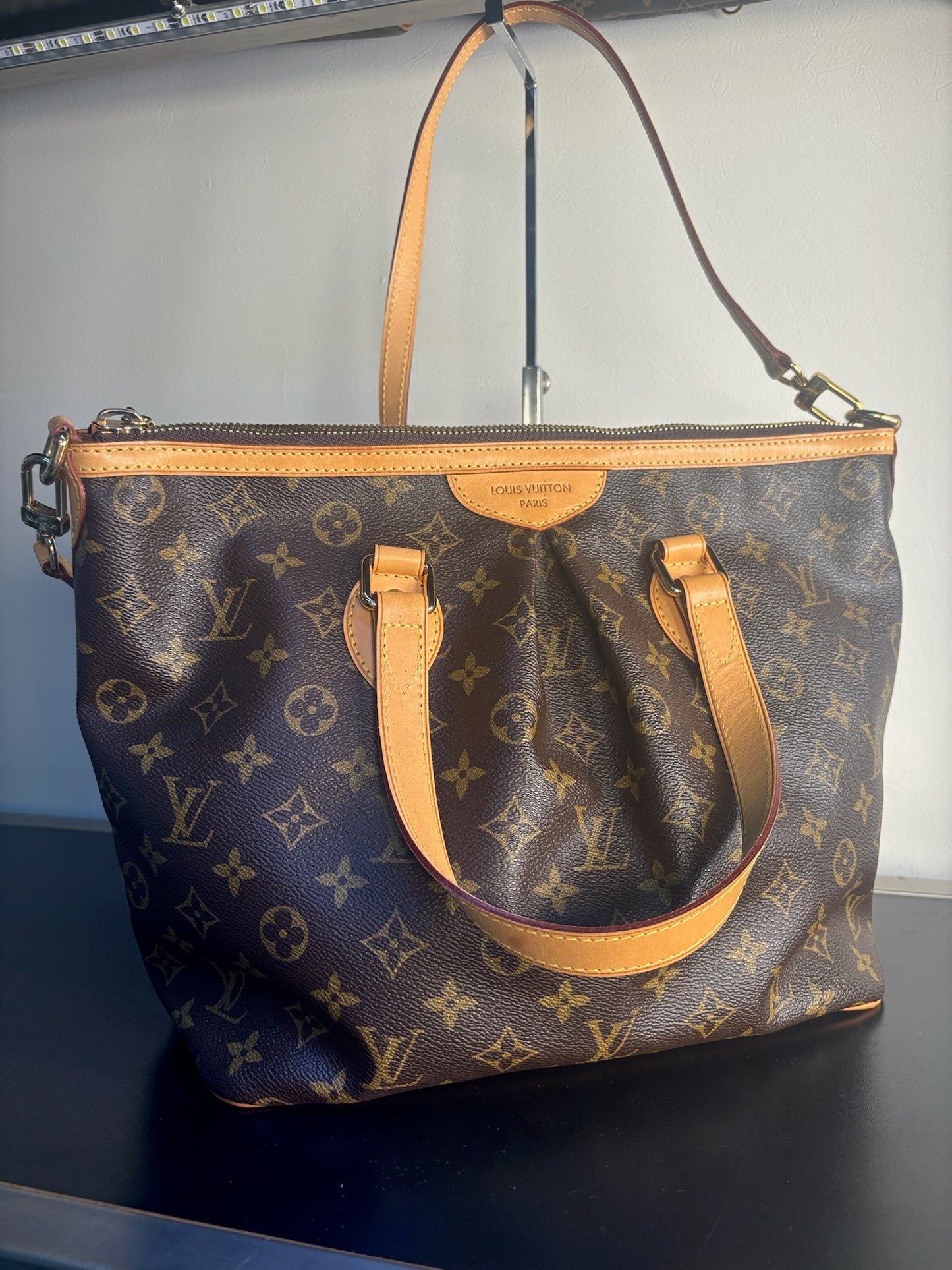 Louis Vuitton Monogram Canvas Palermo PM Tote Bag M40145 (VC1270504H)