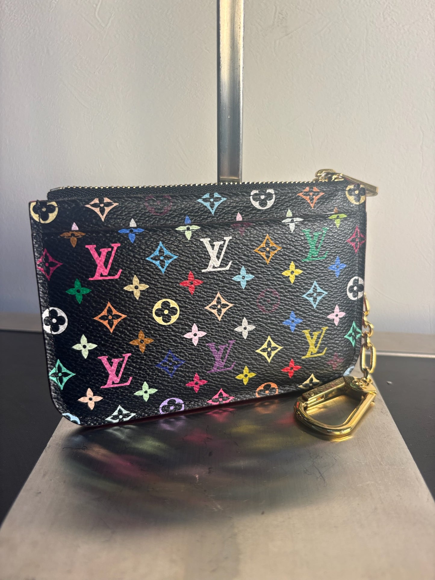 Louis Vuitton Black PVC Monogram Murakami Key Chain One Wallet M60279 (V127406H)