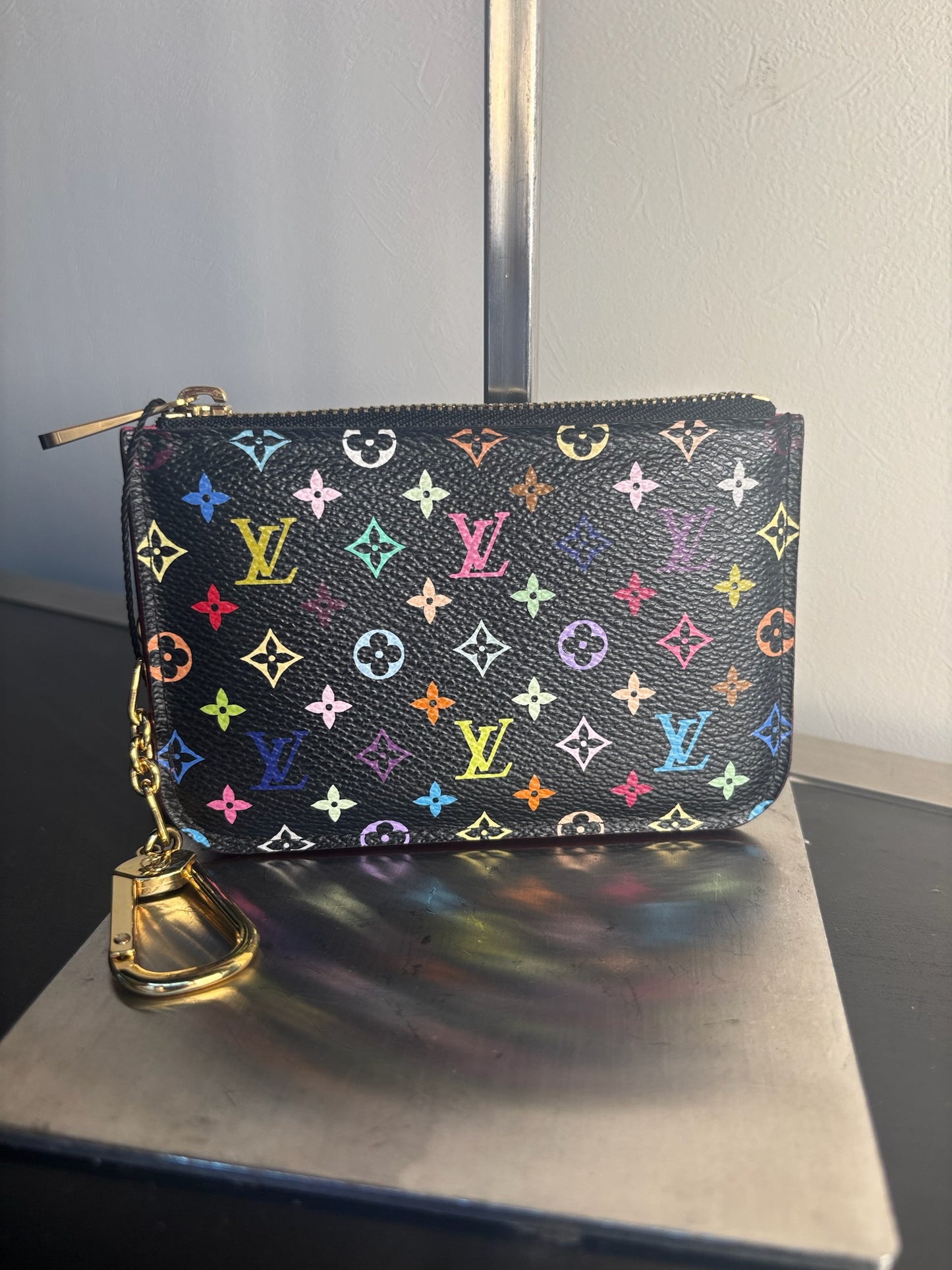 Louis Vuitton Black PVC Monogram Murakami Key Chain One Wallet M60279 (V127406H)