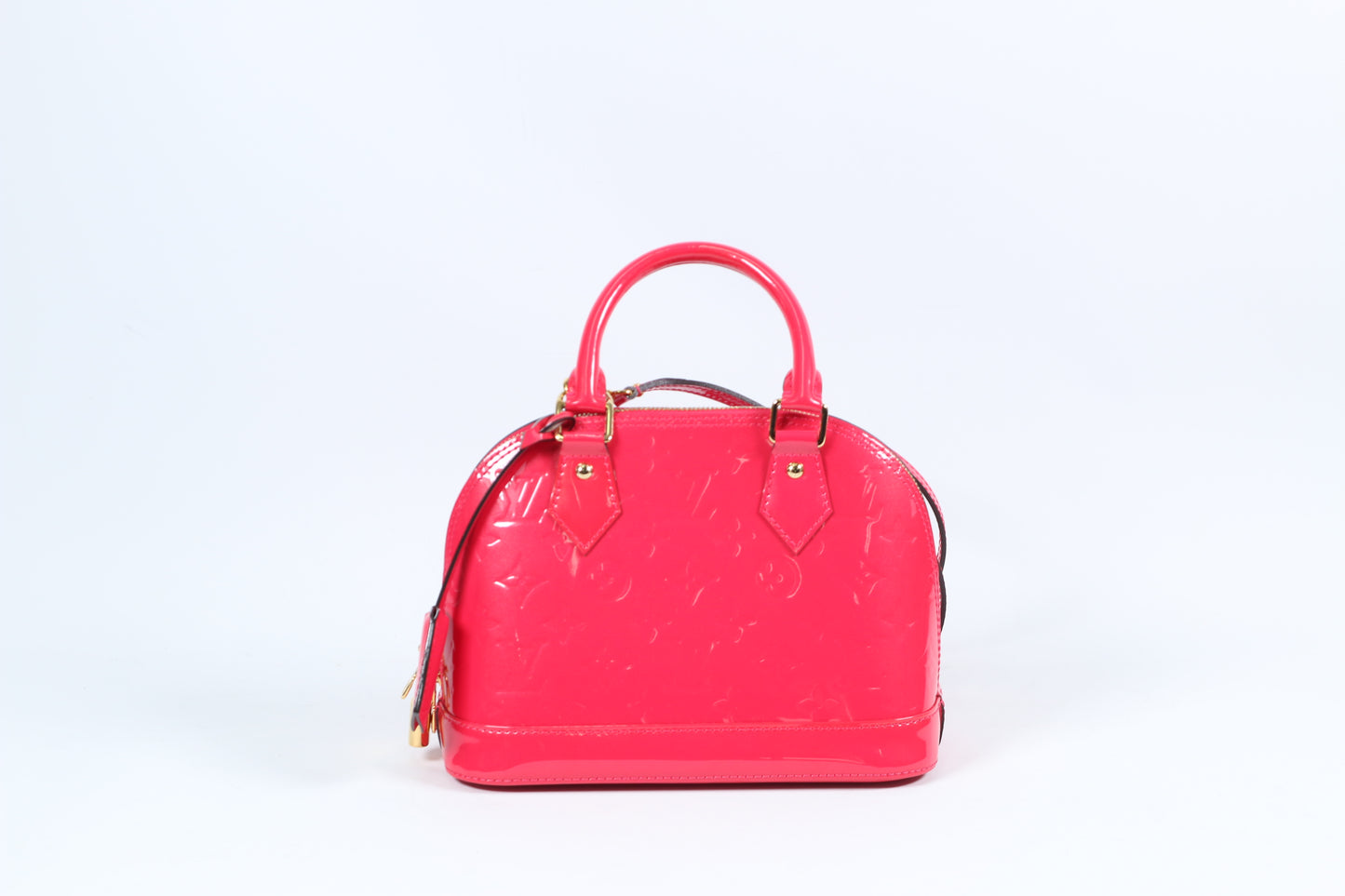 Louis Vuitton Hot Pink Vernis Leather Monogram Alma BB Shoulder Bag M90976 (V1240414)