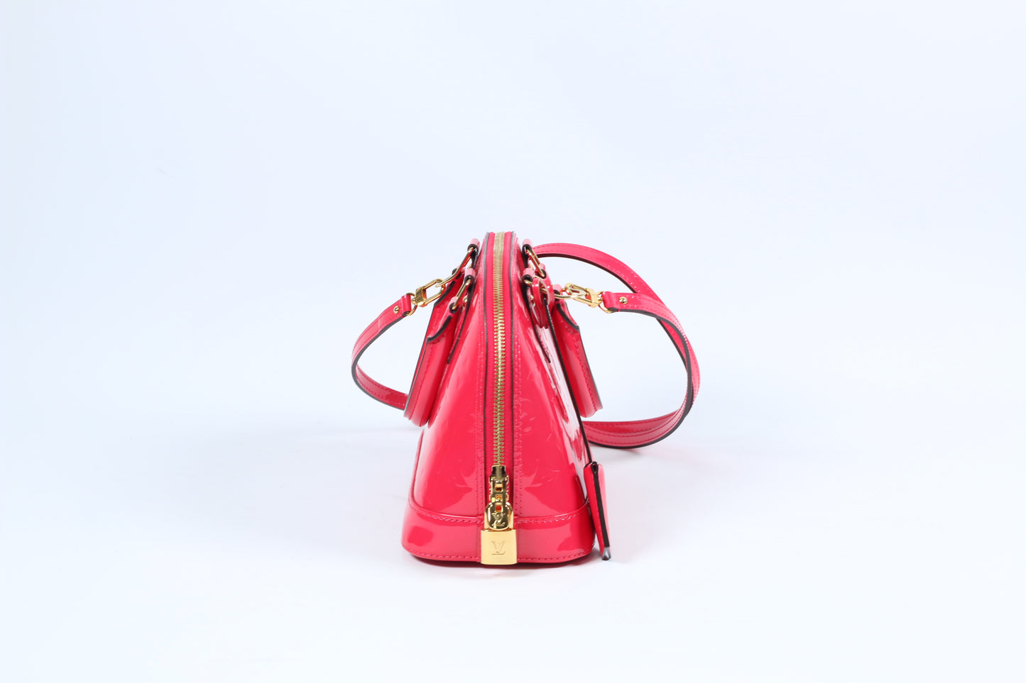 Louis Vuitton Hot Pink Vernis Leather Monogram Alma BB Shoulder Bag M90976 (V1240414)