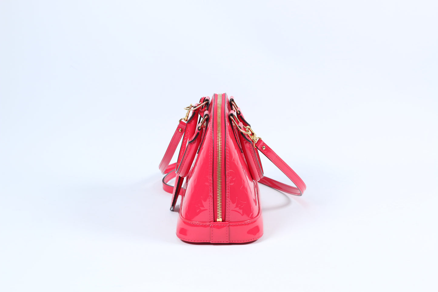 Louis Vuitton Hot Pink Vernis Leather Monogram Alma BB Shoulder Bag M90976 (V1240414)