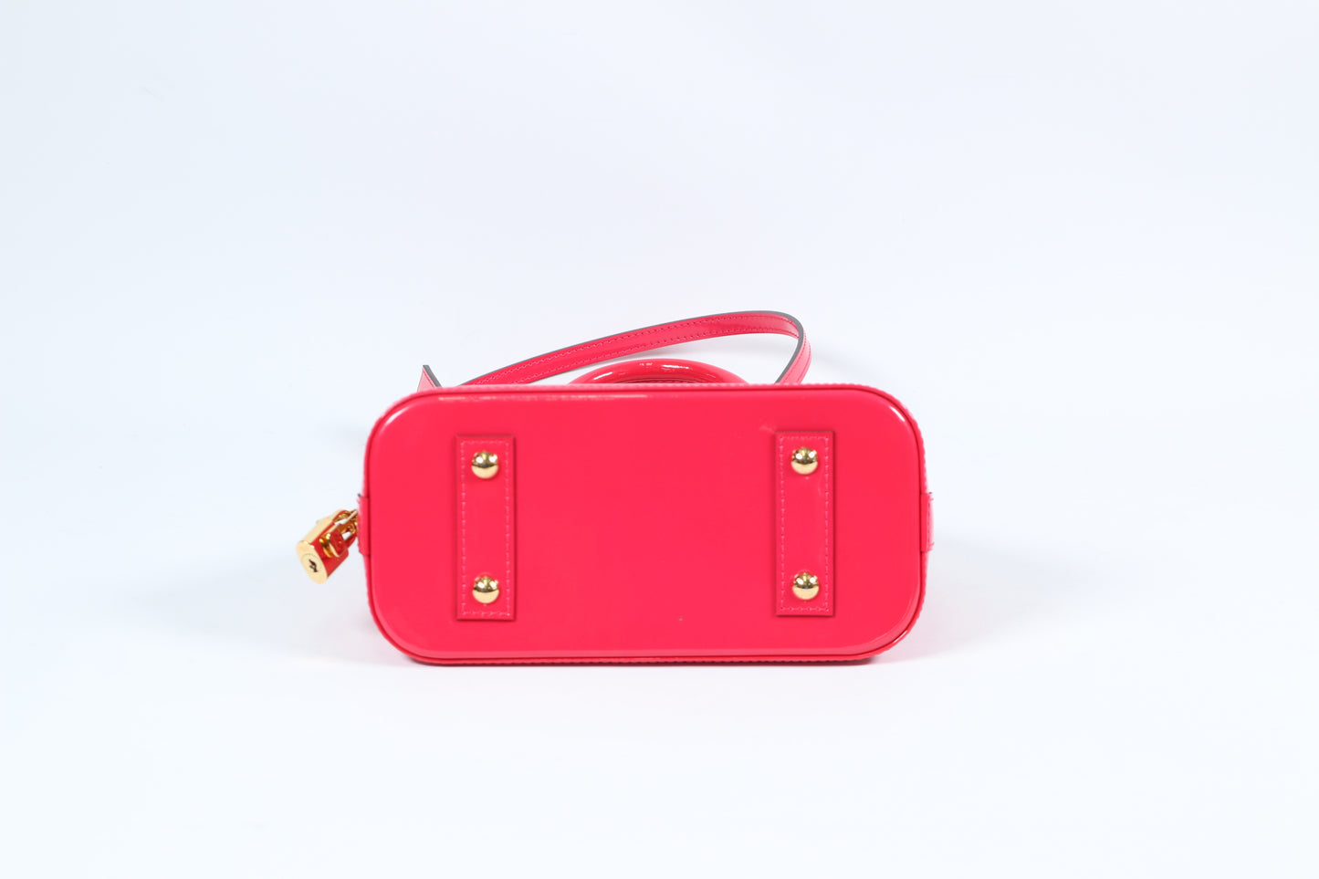 Louis Vuitton Hot Pink Vernis Leather Monogram Alma BB Shoulder Bag M90976 (V1240414)