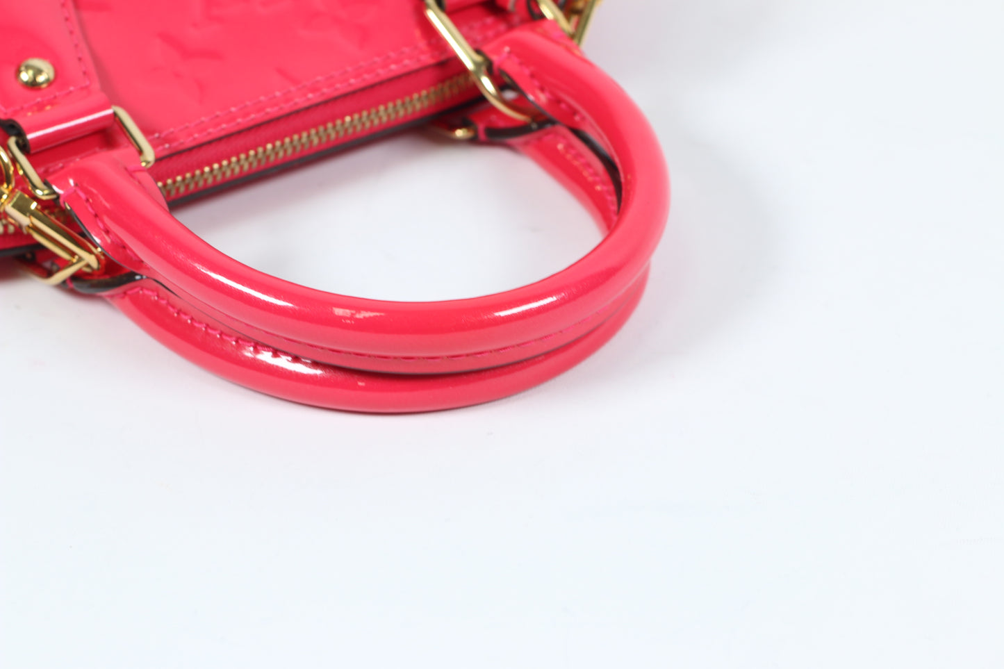 Louis Vuitton Hot Pink Vernis Leather Monogram Alma BB Shoulder Bag M90976 (V1240414)