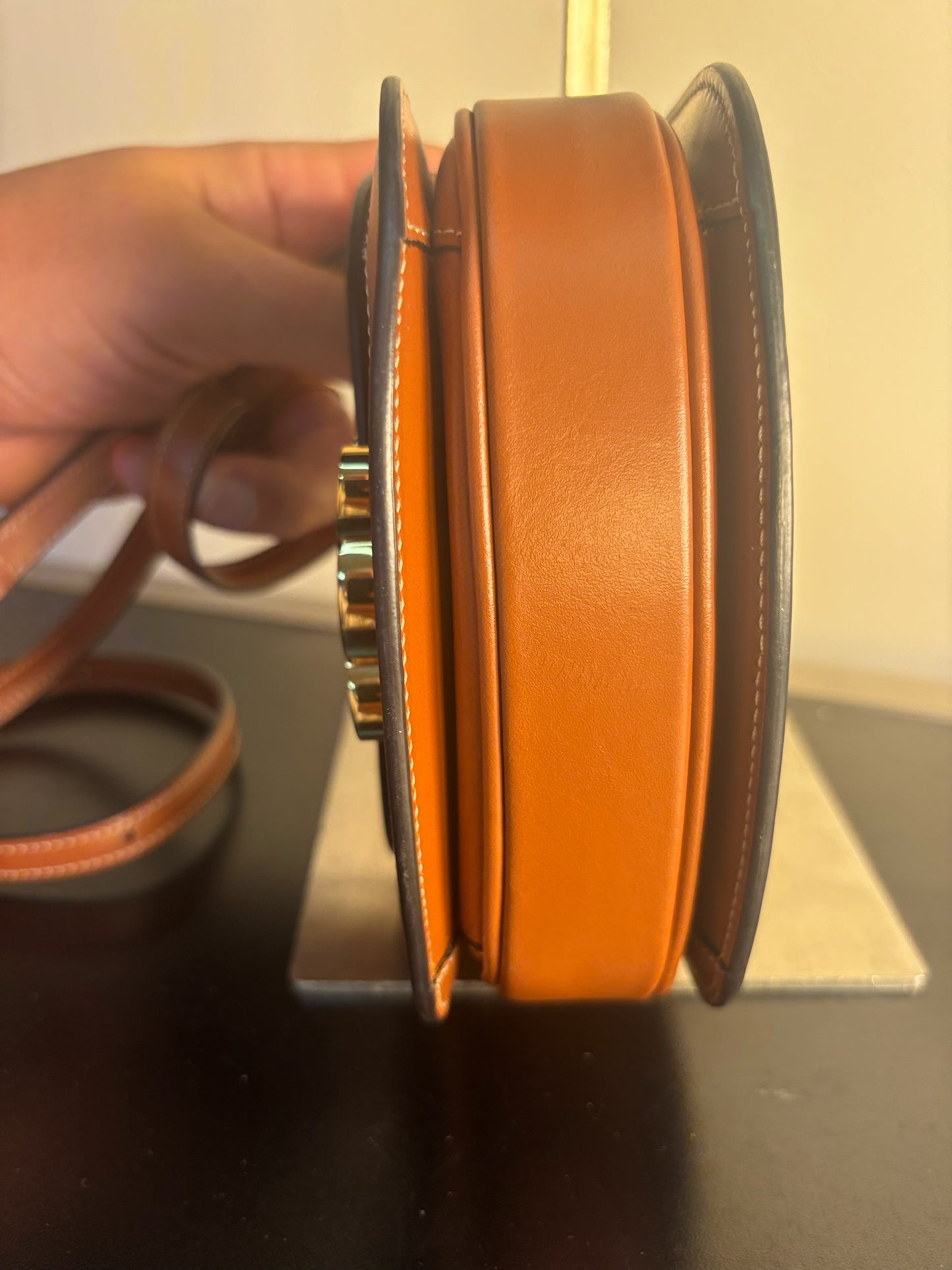 Brown PVC Canvas Mini Crossbody Bag 10K502EWU (V035130504P)