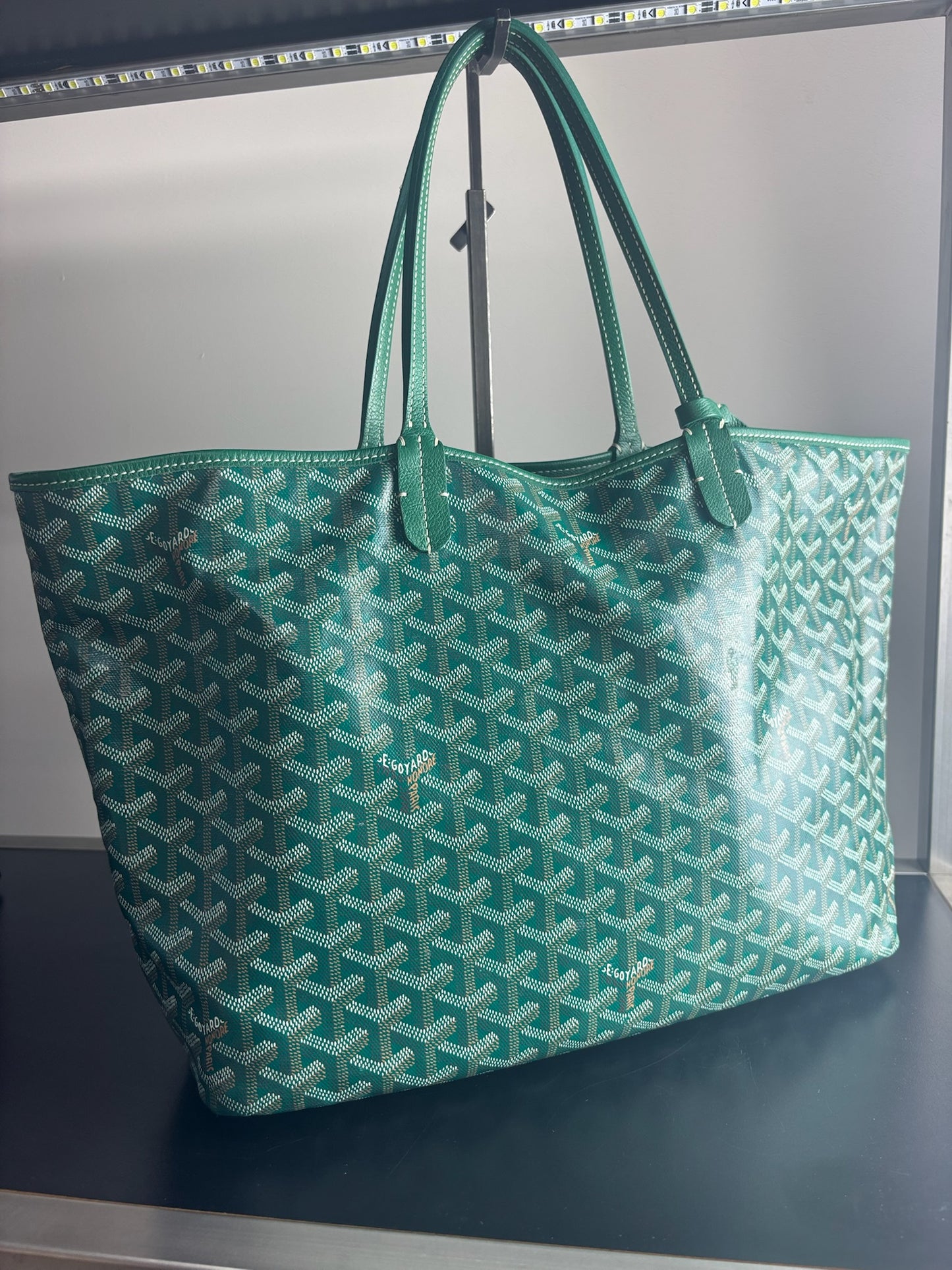 Goyard Green Saint Louis Tote Bag