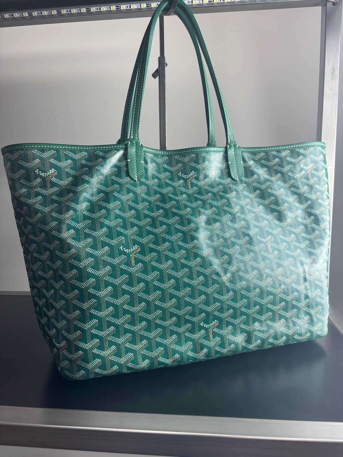 Goyard Green Saint Louis Tote Bag