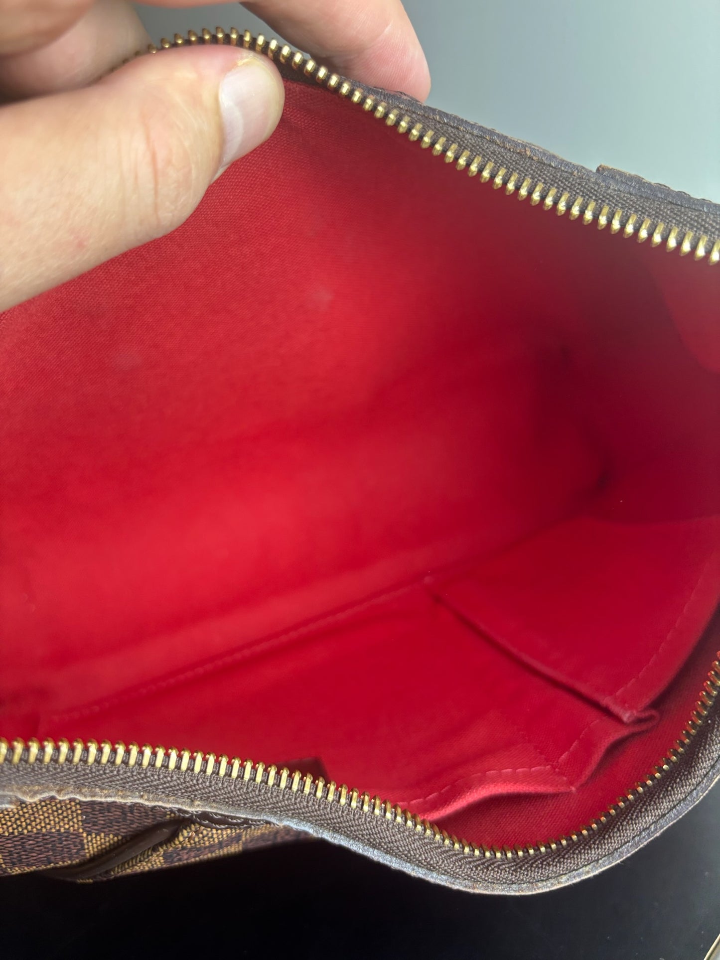Louis Vuitton Thames PM bag in Damier Ebene canvas