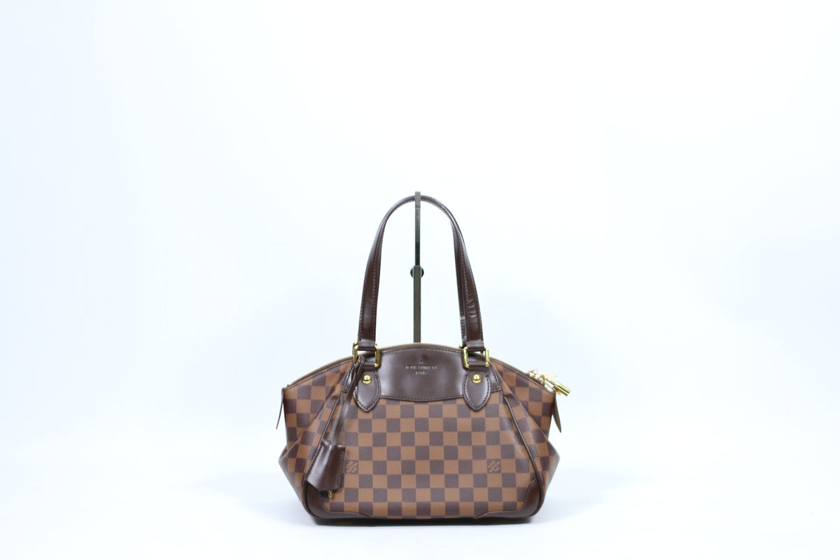 Louis Vuitton Brown PVC Damier Ebene Verona PM Tote Bag N41117