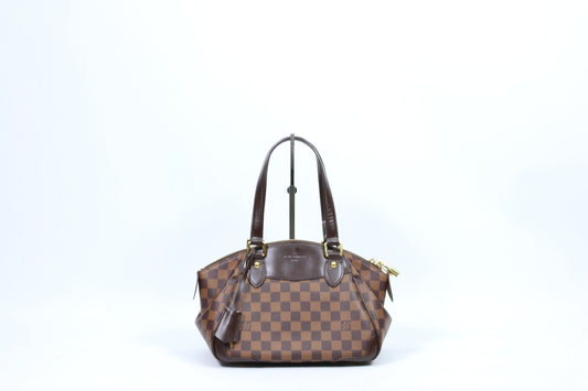 Louis Vuitton Brown PVC Damier Ebene Verona PM Tote Bag N41117