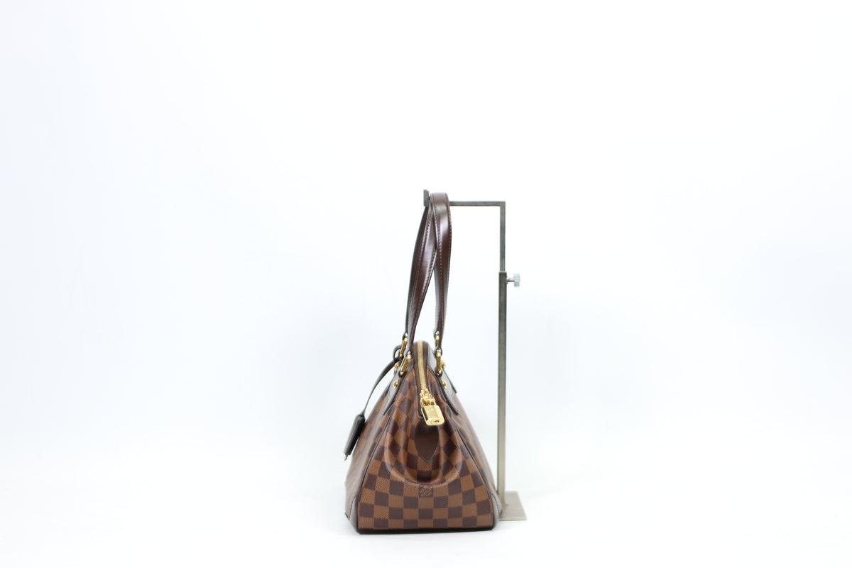 Louis Vuitton Brown PVC Damier Ebene Verona PM Tote Bag N41117