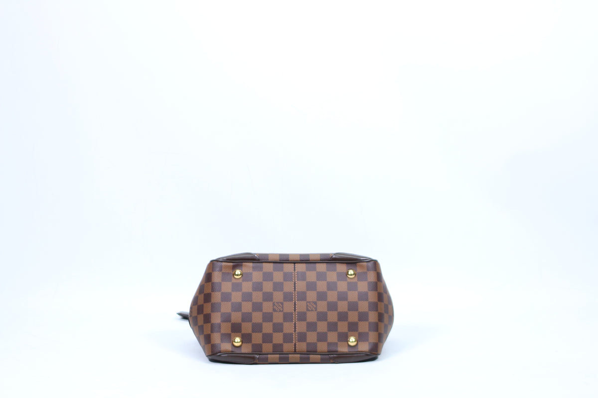 Louis Vuitton Brown PVC Damier Ebene Verona PM Tote Bag N41117