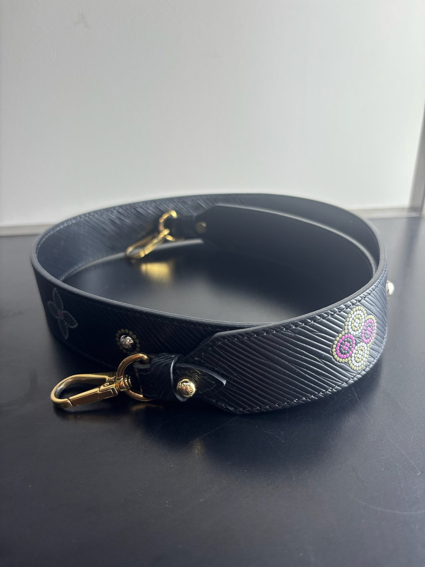 Louis Vuitton Epi Bead Embroidery Print Bandouliere Shoulder Strap
