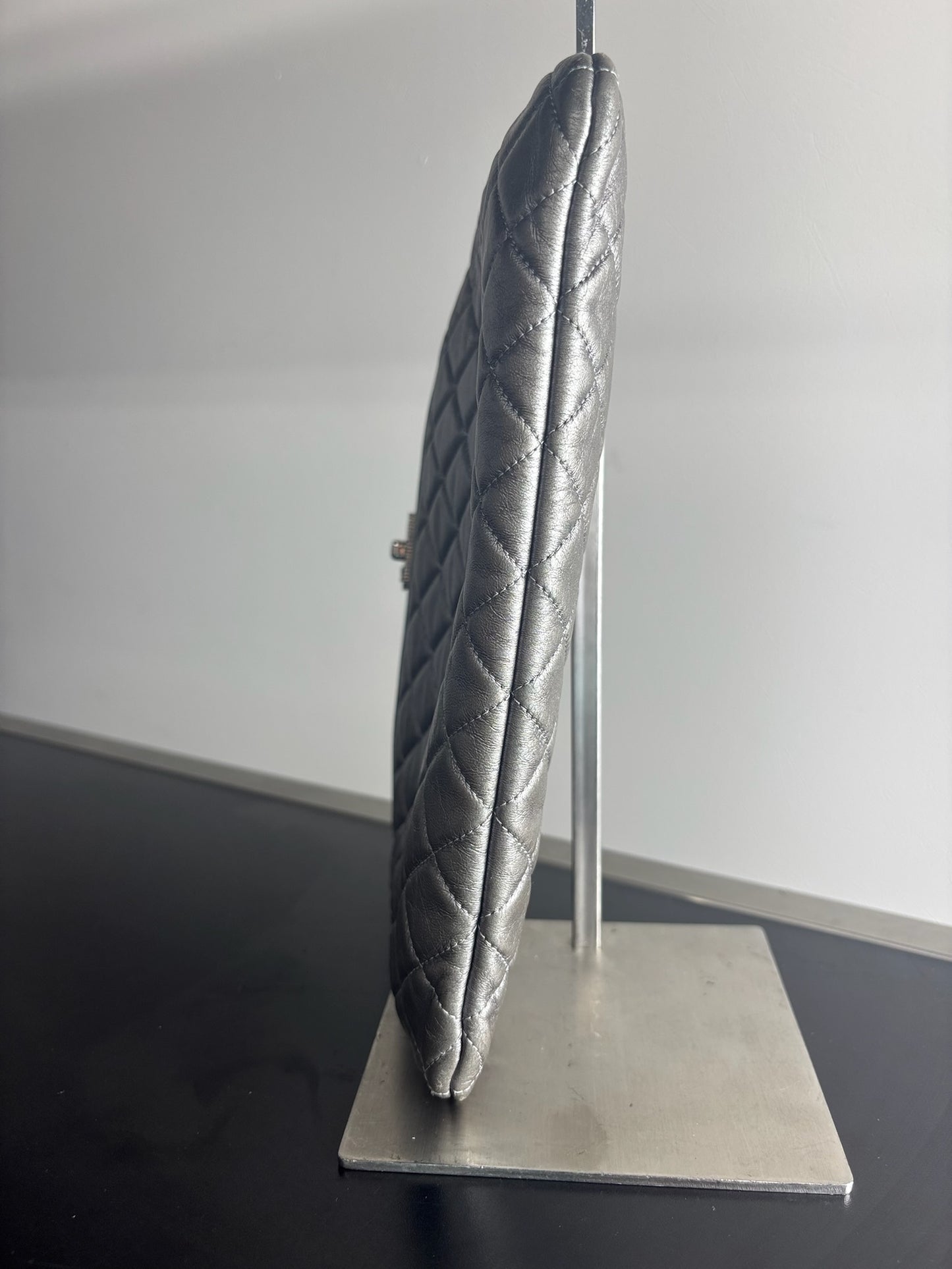 Chanel Metallic Lambskin Quilted Clutch