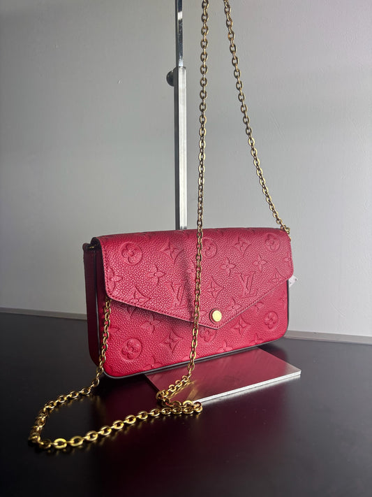 Louis Vuitton Pochette Felicie - Red Empreinte