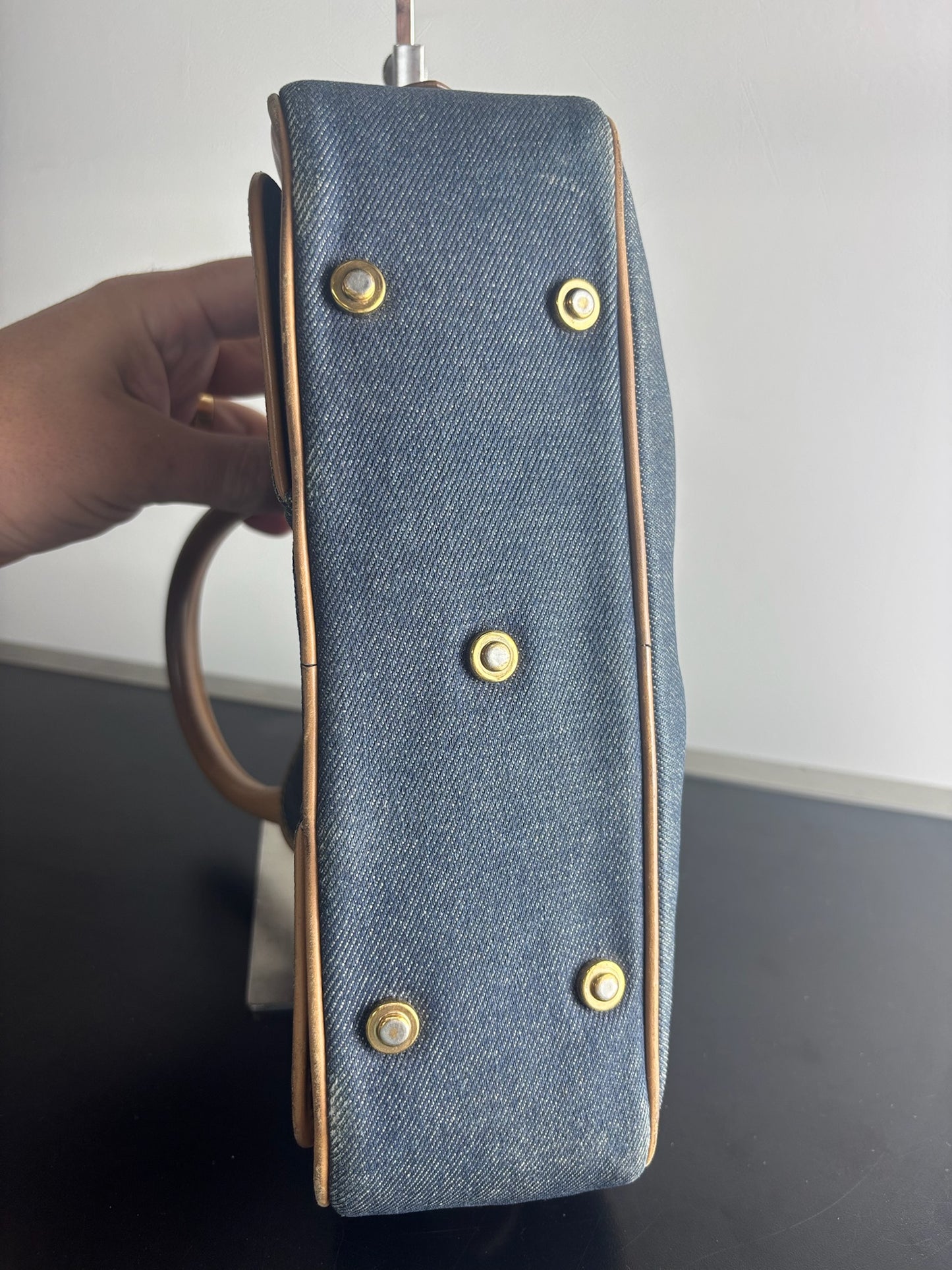 Christian Dior Saddle Bowler Top Handle Bag