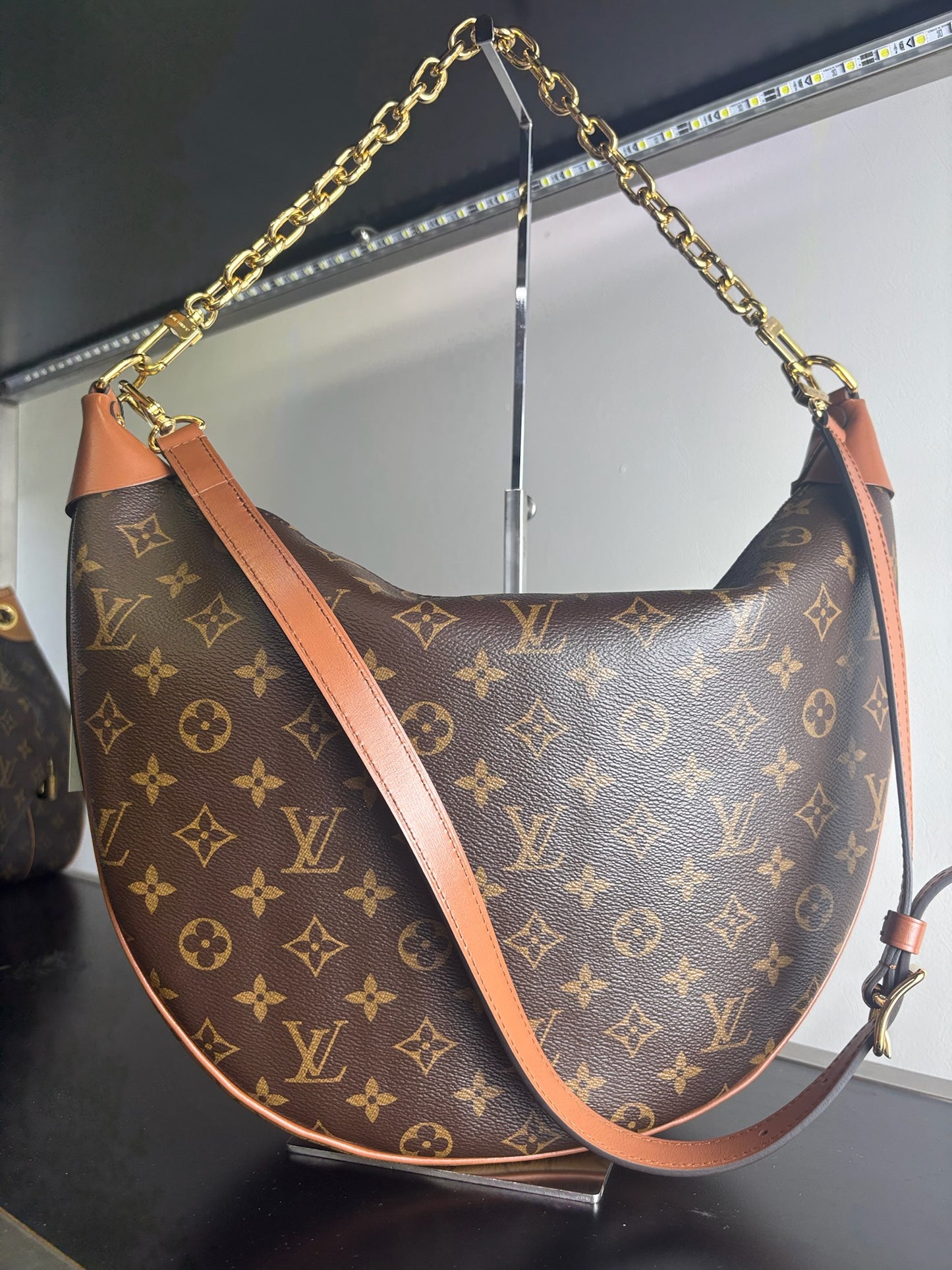 Louis Vuitton Loop Monogram Canvas Hobo Bag