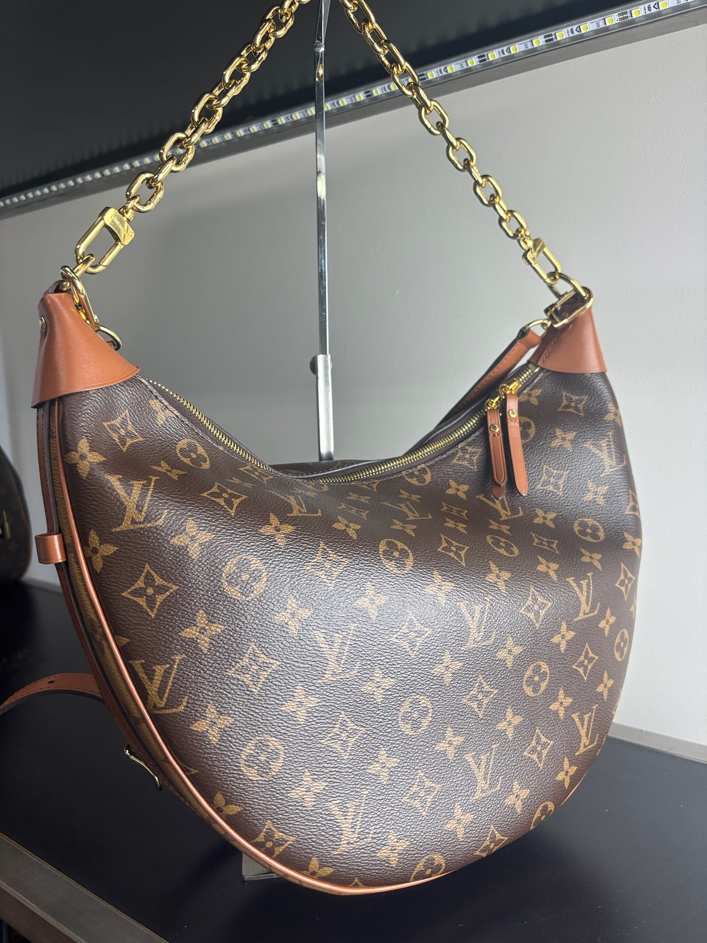 Louis Vuitton Loop Monogram Canvas Hobo Bag