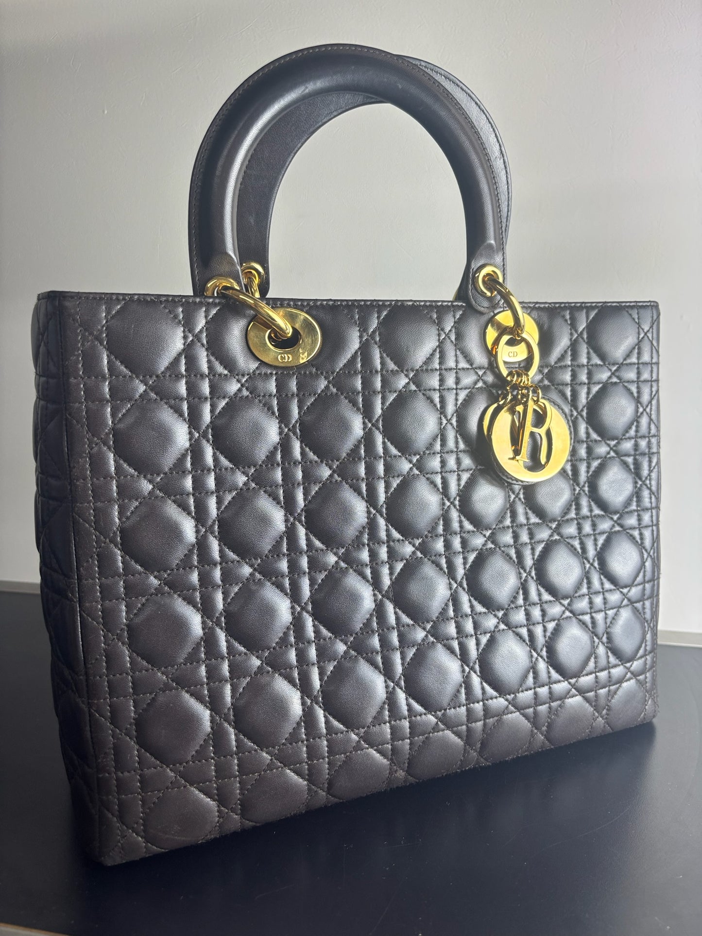 Dior Lady Dior leather handbag