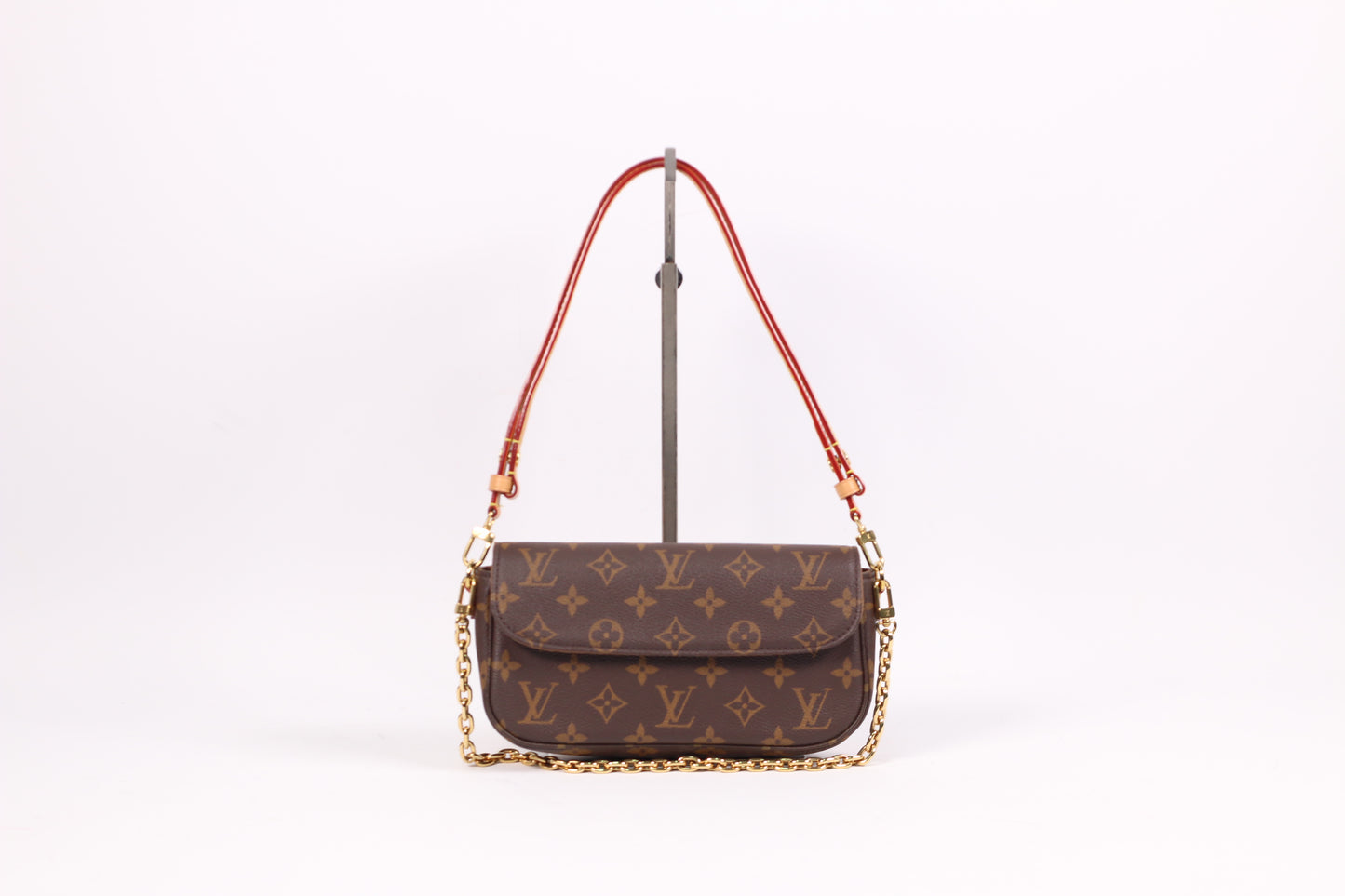 Louis Vuitton Brown PVC Monogram Wallet On Chain Ivy ONE Shoulder Bag M81911 (V012140421H)