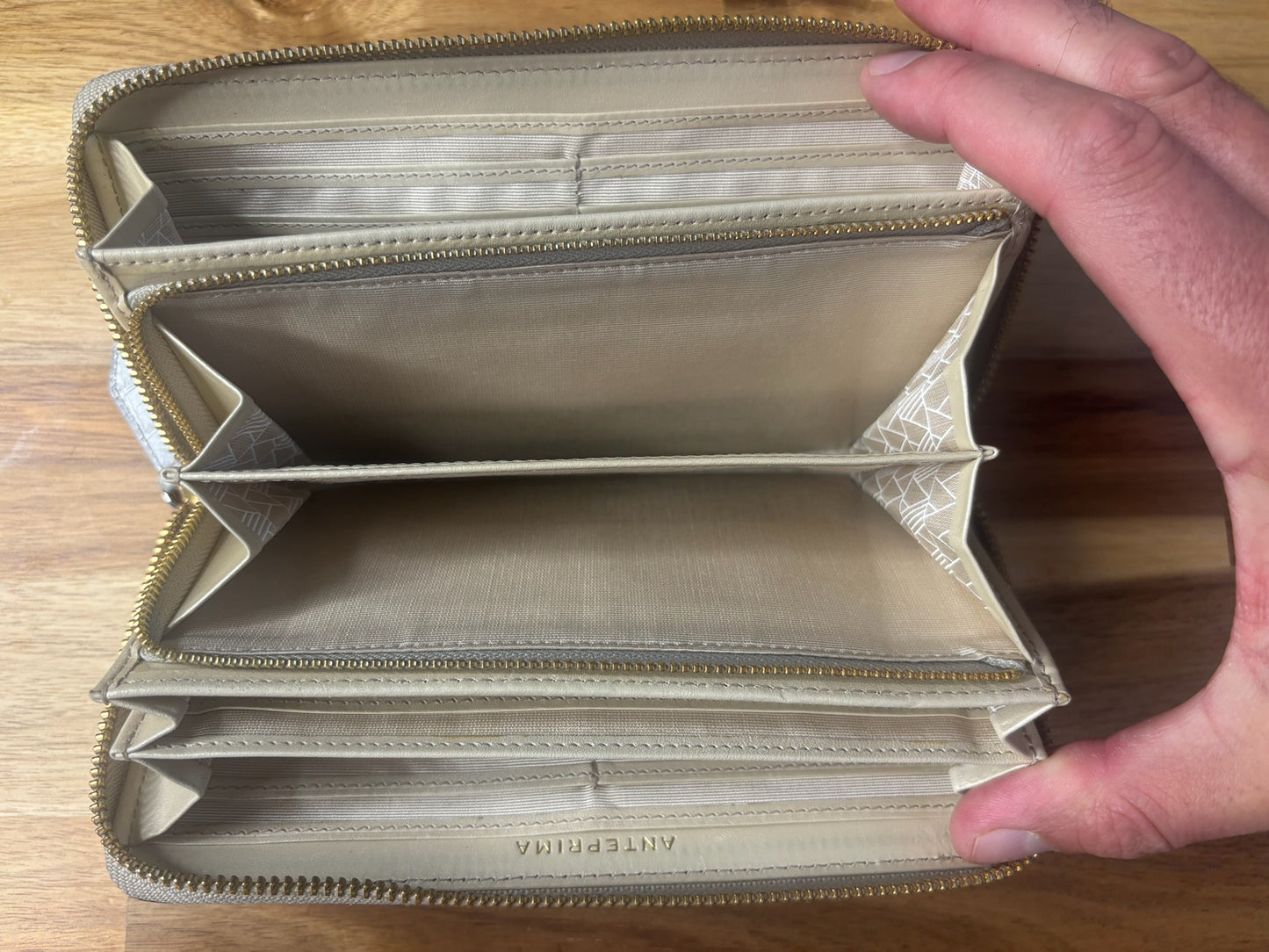 Anteprima Metallic Croc-Embossed Wallet