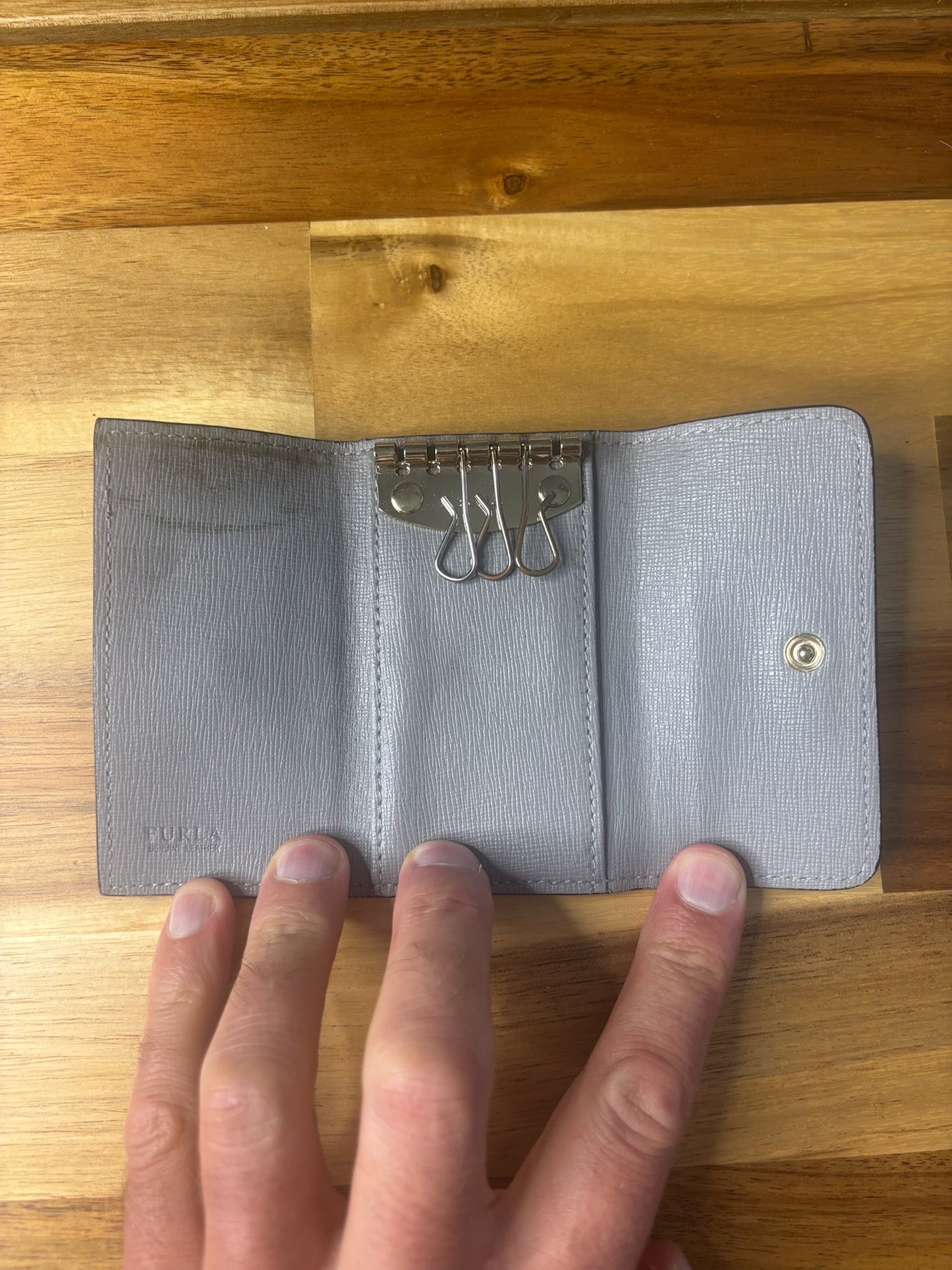 Furla Babylon Textured Leather Key Case