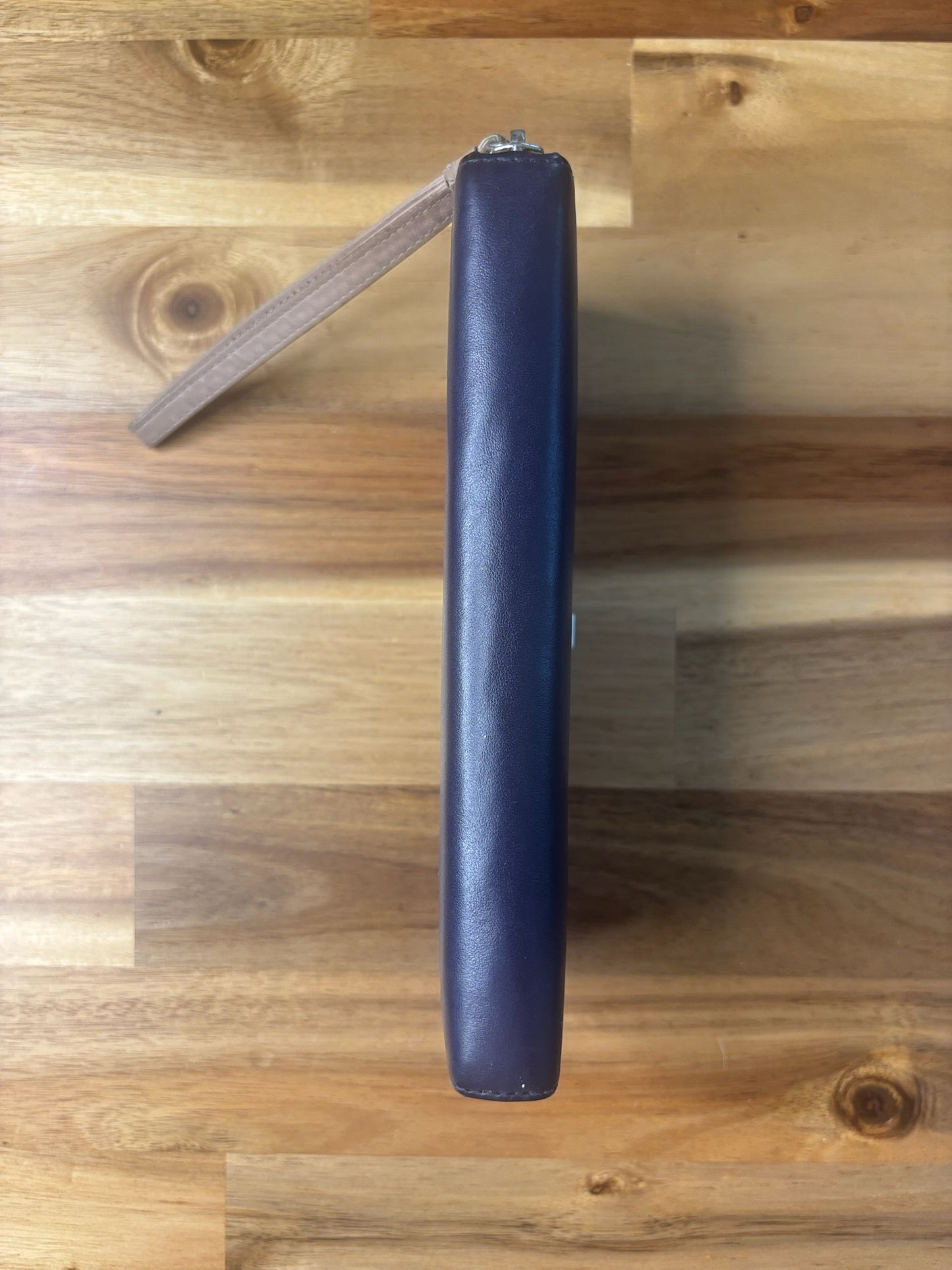 Furla Blue Leather Zip-Around Wallet