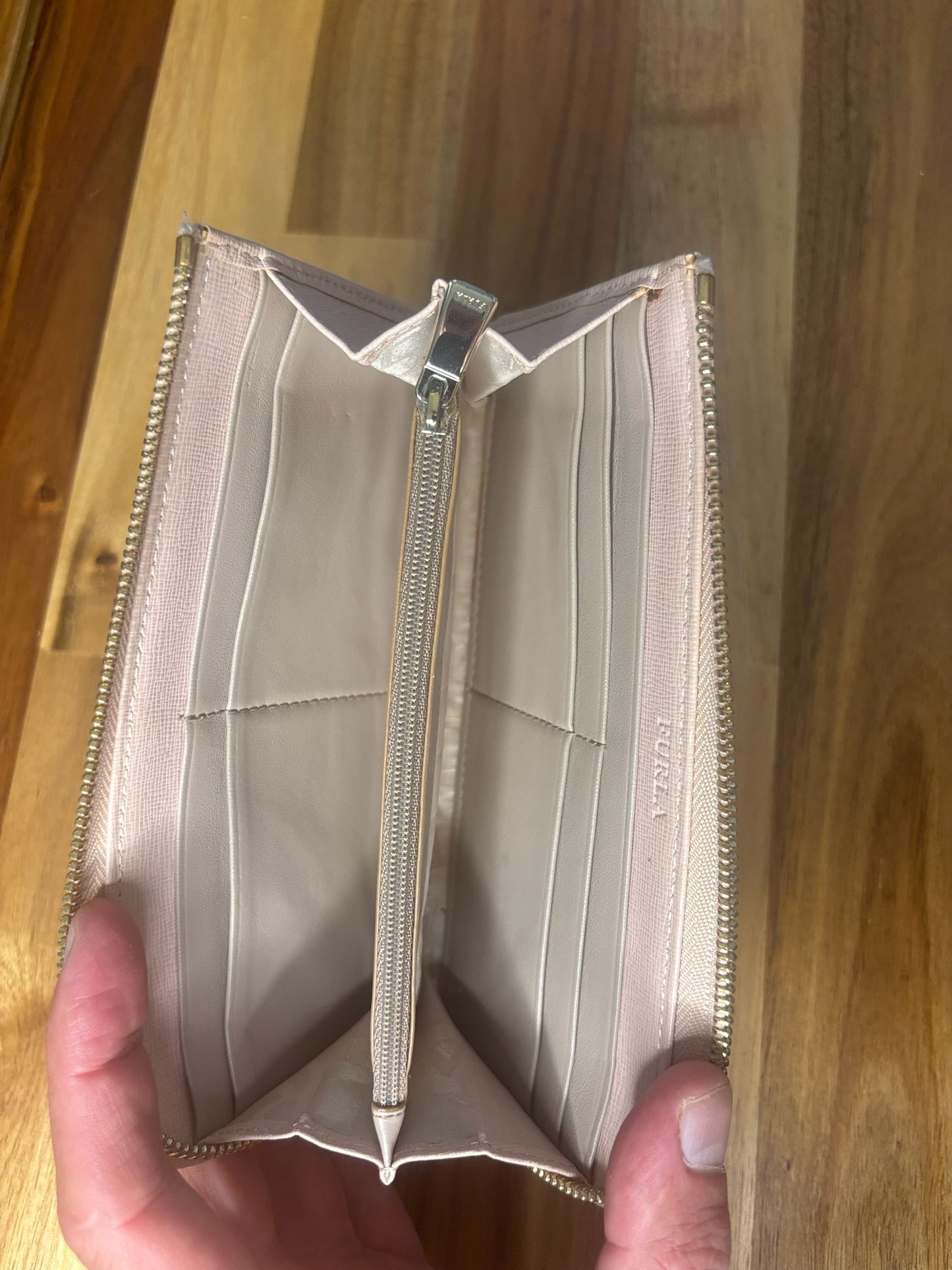 Furla Babylon Saffiano Leather Zip-Around Wallet